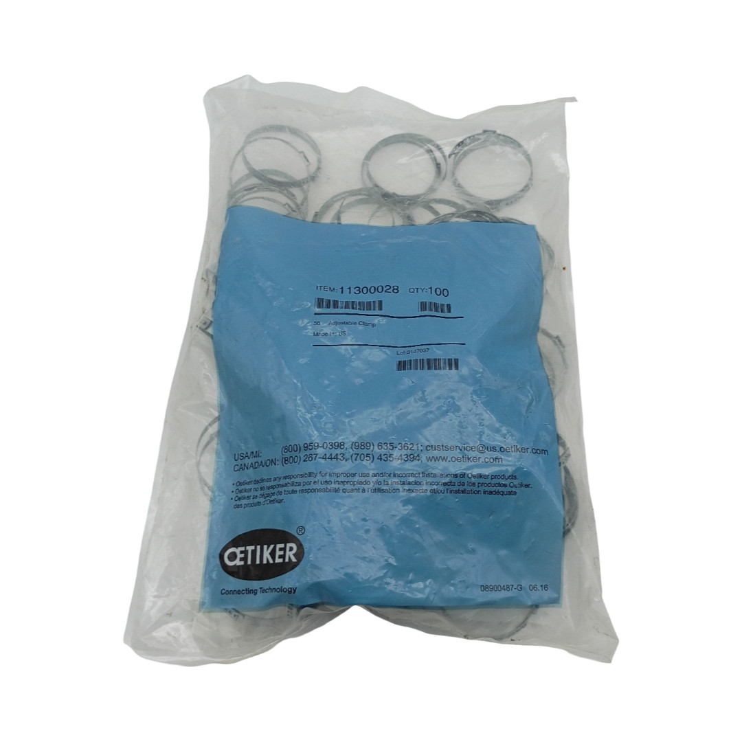 Oetiker 11300028 Adjustable Ear Hose Clamps 47.5-56mm Lot of 100