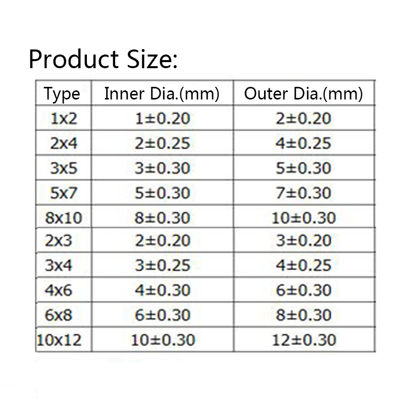 F46 PTFE Tube Tubing Hose Pipe ID 0.5-20mm Metric HIGH TEMP 260℃ 9 Colors Select