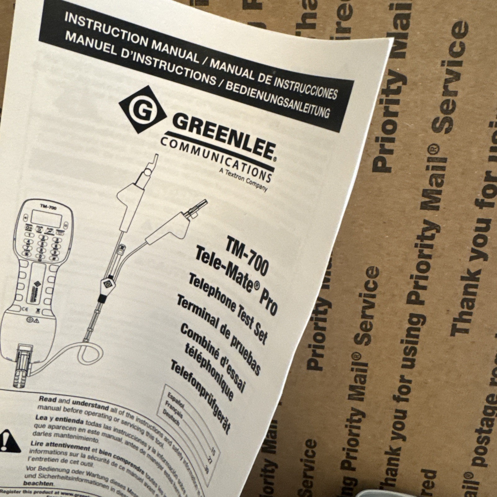 Greenlee TM-700 Test Telephone