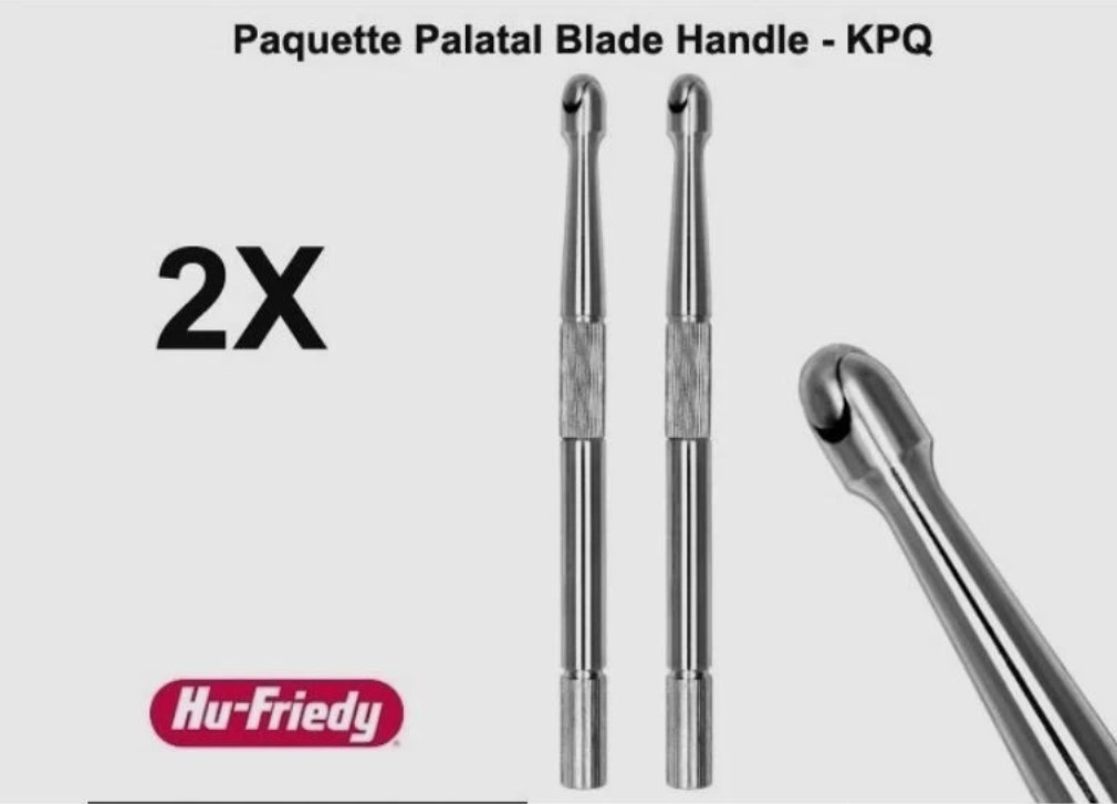 Lot of 2Pcs Hu-Friedy Paquette Palatal Blade Handle – KPQ