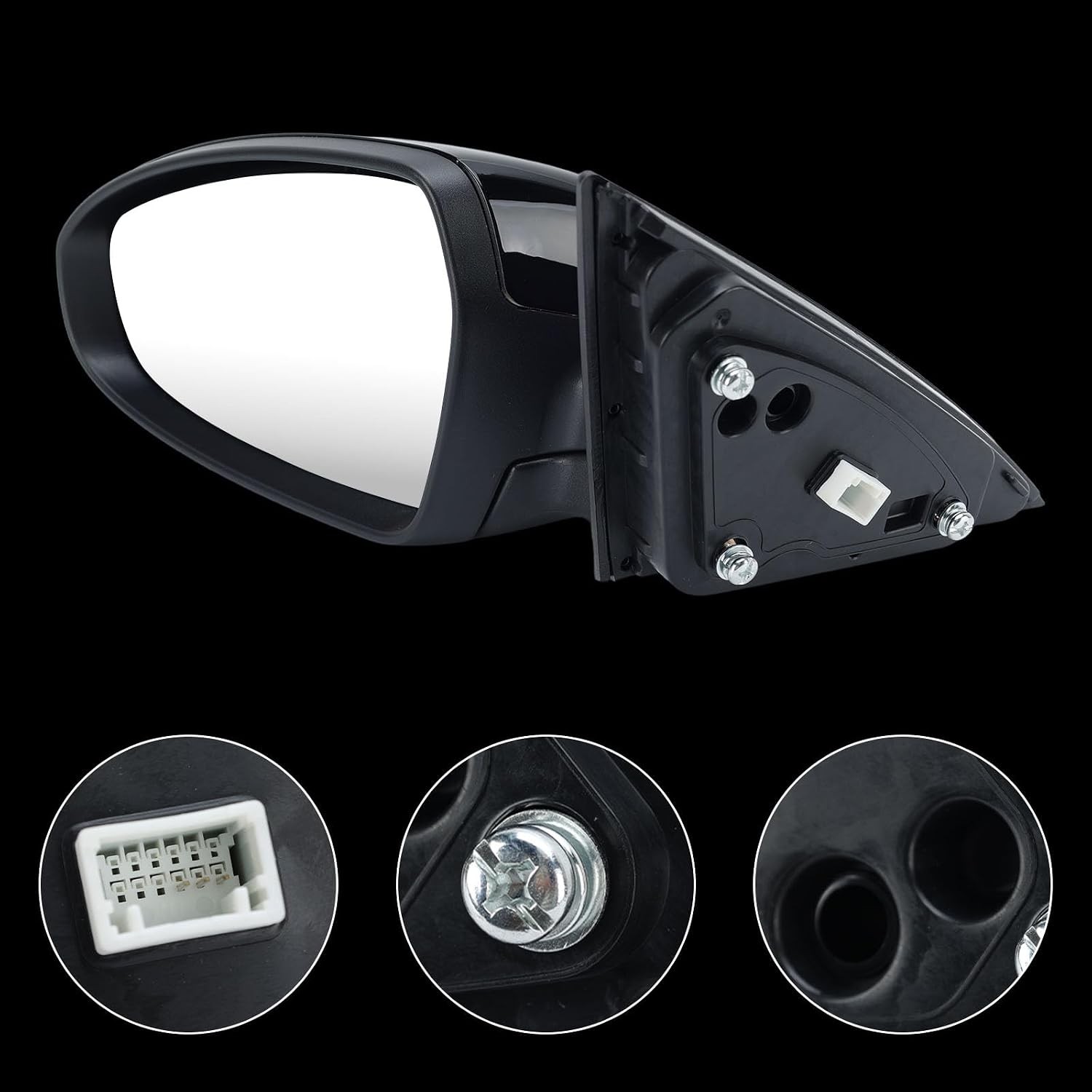 Left Driver Side Mirror Compatible with 2019 2020 2021 2022 2023 2024 Kia Forte