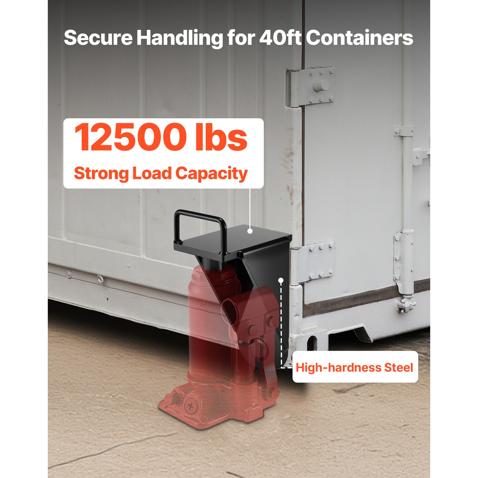 Uimoso 1-Pack Shipping Container Jack Lug with Handle for Leveling and Storage