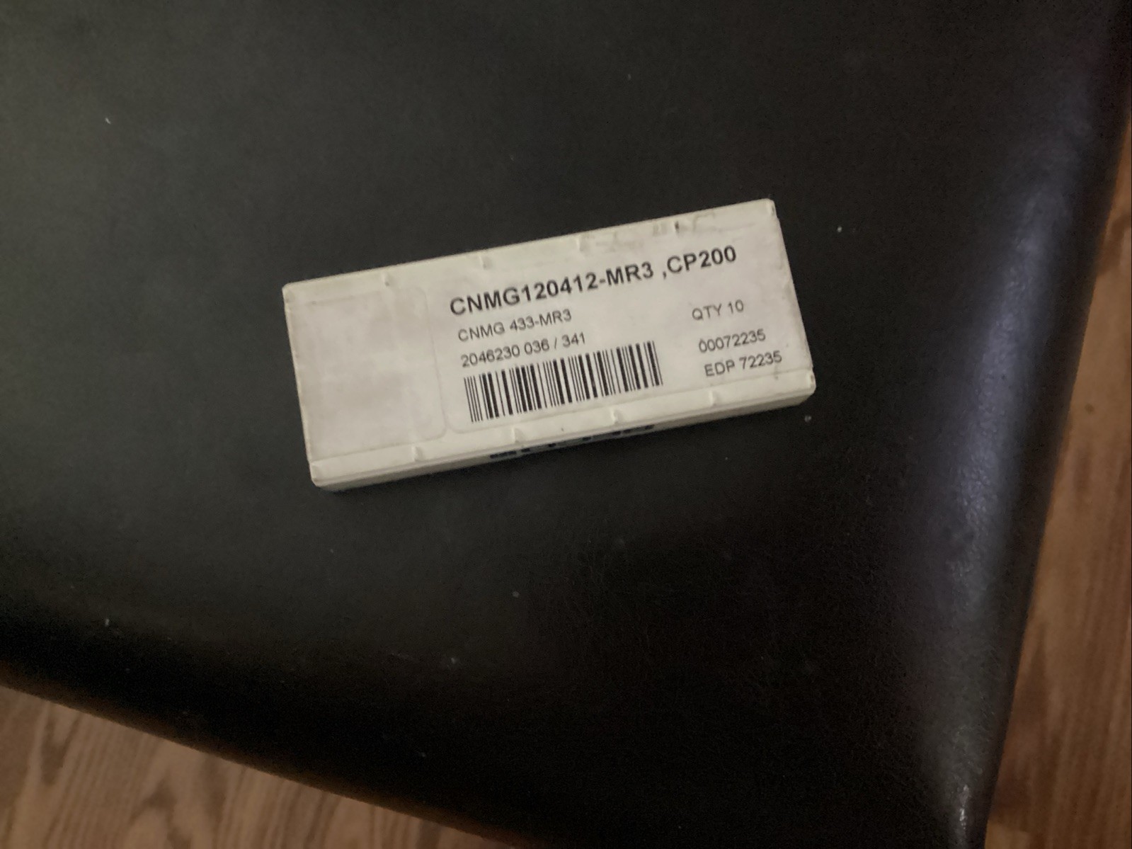 10 Pcs SECO CNMG 433-MR3 CP200 , CNMG 120412-MR3 CP200 , 1 Box !