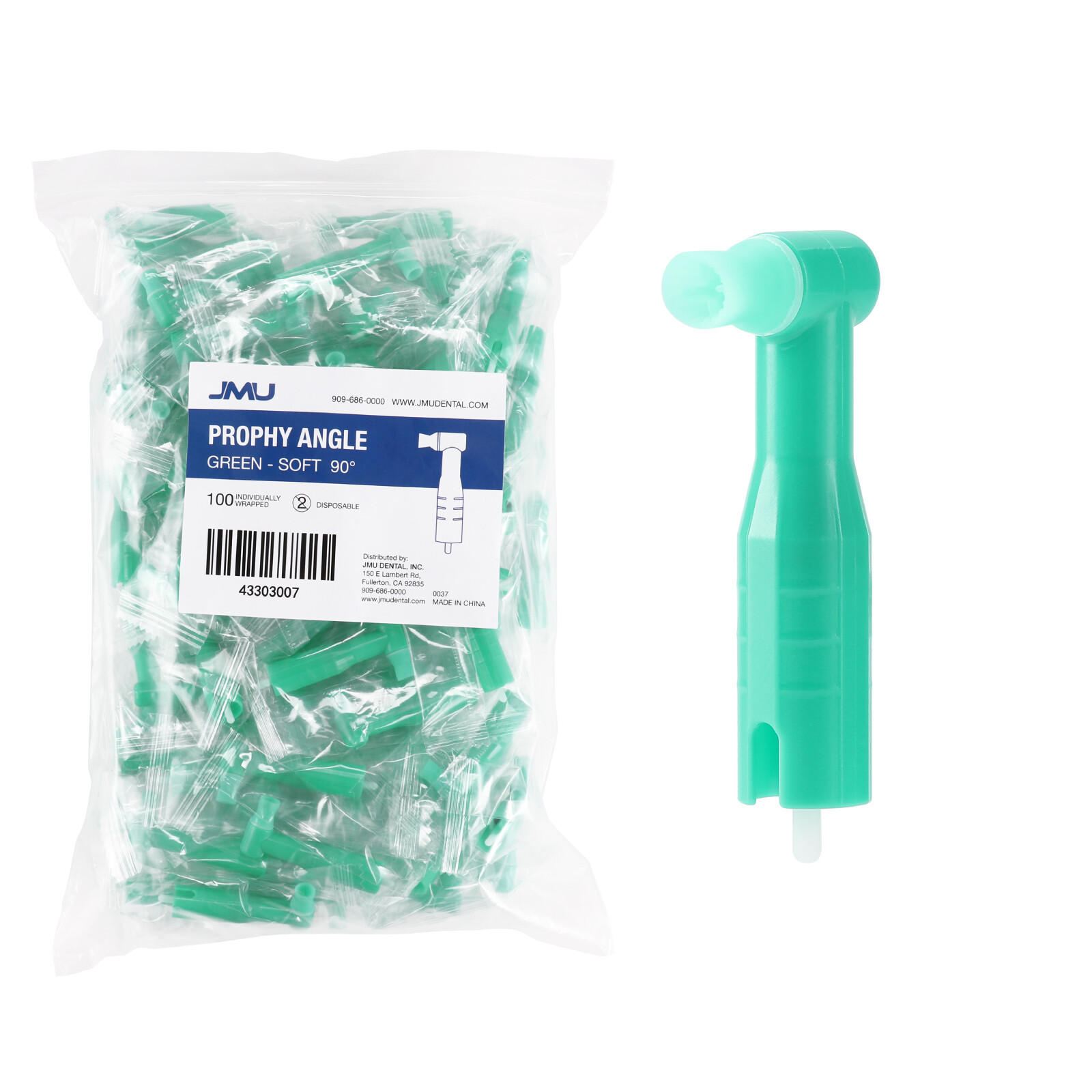 100/500/pk Top Prophy Angles Firm Cups Quality Dental Disposable Prophy Angle US