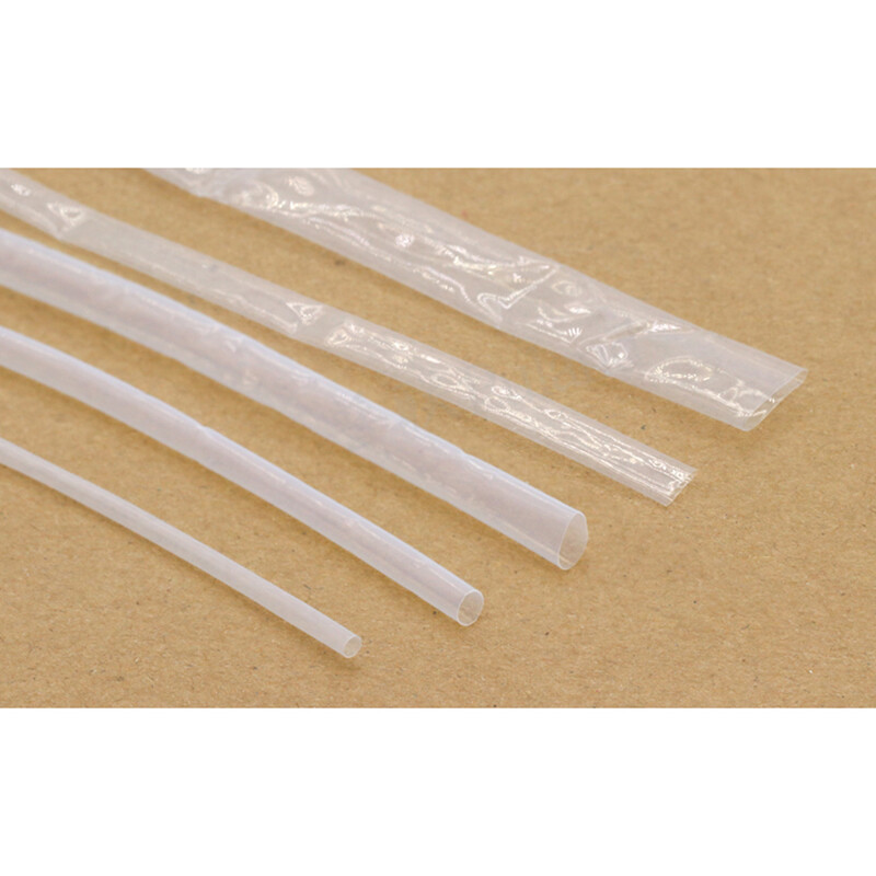 1.7:1 PTFE FEP 260℃ 600V Transparent Heat Shrinkable Shrink Tube 0.5/1/1.5-40mm
