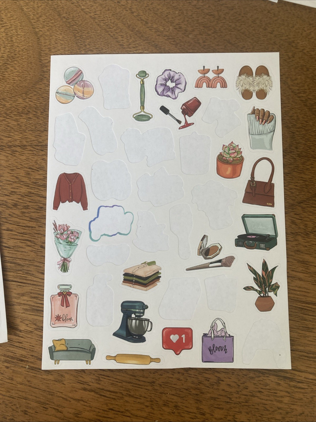 Bloom Planner Calendar Stickers Seasonal And Lifestyle Partially Used 13 Pages