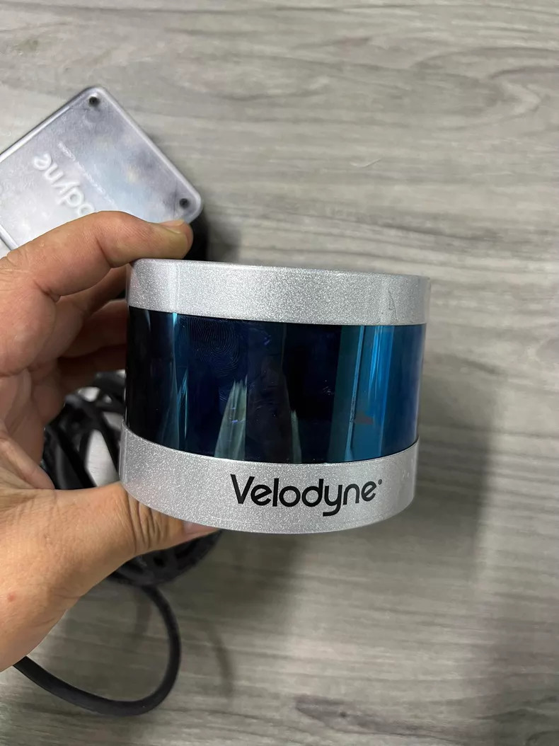 Used Velodyne VLP-16 Puck 3D LiDAR Sensor 16CH 100m 360° w/ HD Interface Box