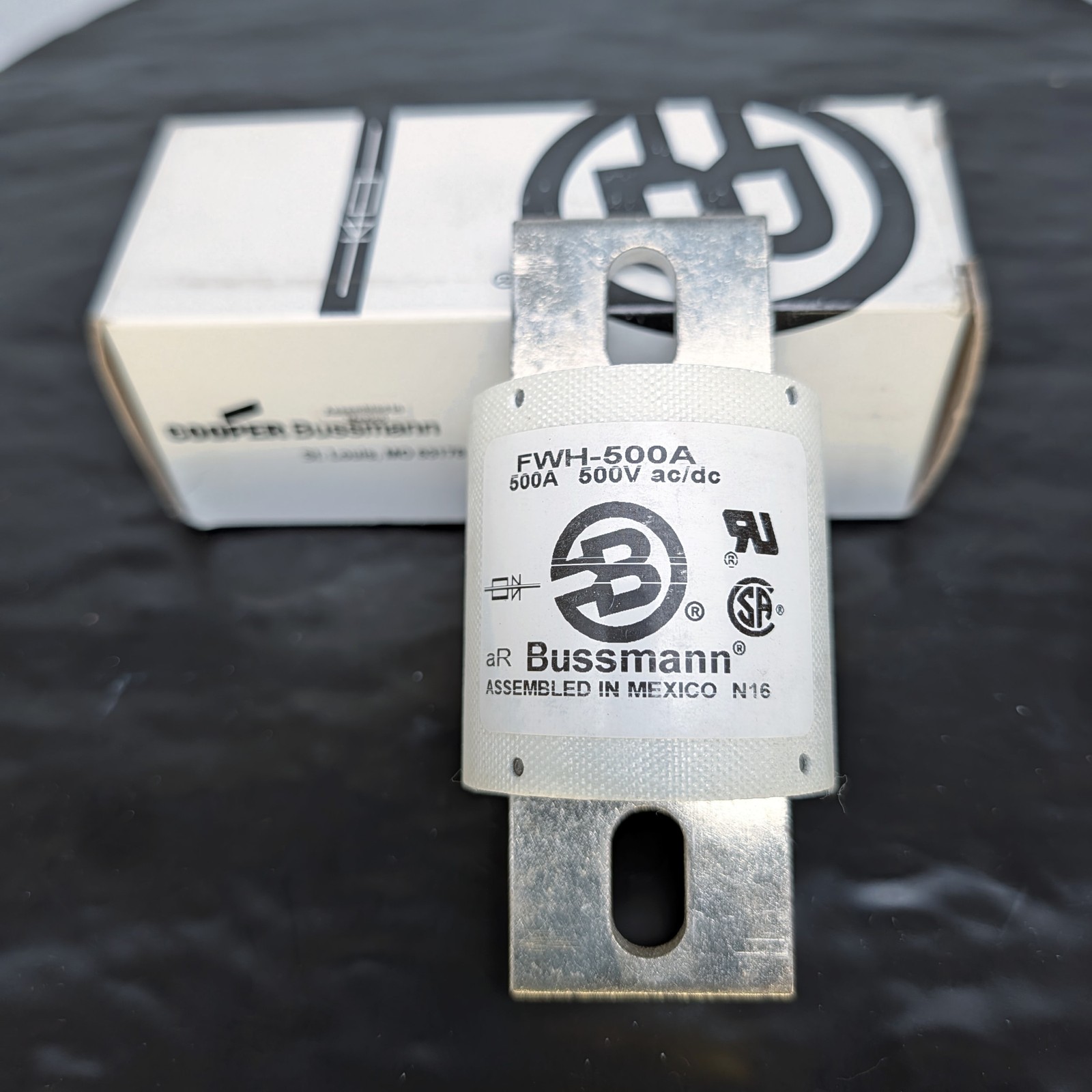 Cooper Bussmann FWH-500A Semiconductor Fuse 500A 500V AC/DC aR Mexico ⚡