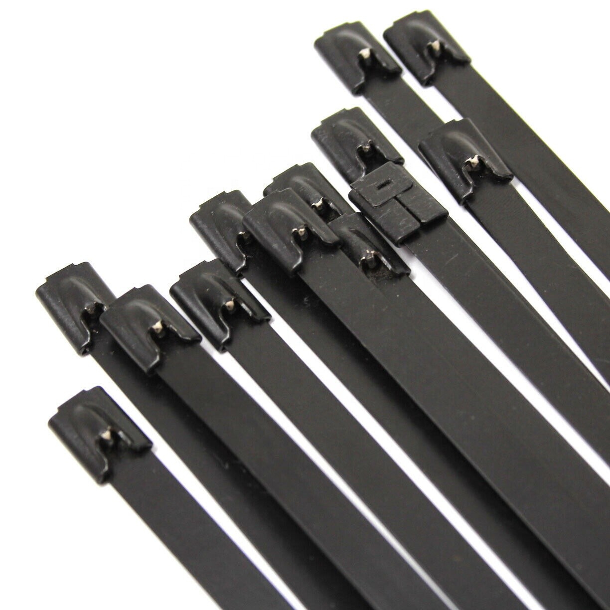 T316 Stainless Steel Exhaust Wrap Multi-Purpose Locking Cable Metal Zip Ties