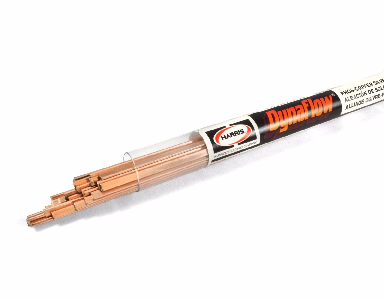 Harris D620F1 Dynaflow Brazing Alloy 1/8 in Dia x 20 in L 1 lb Stick Tube