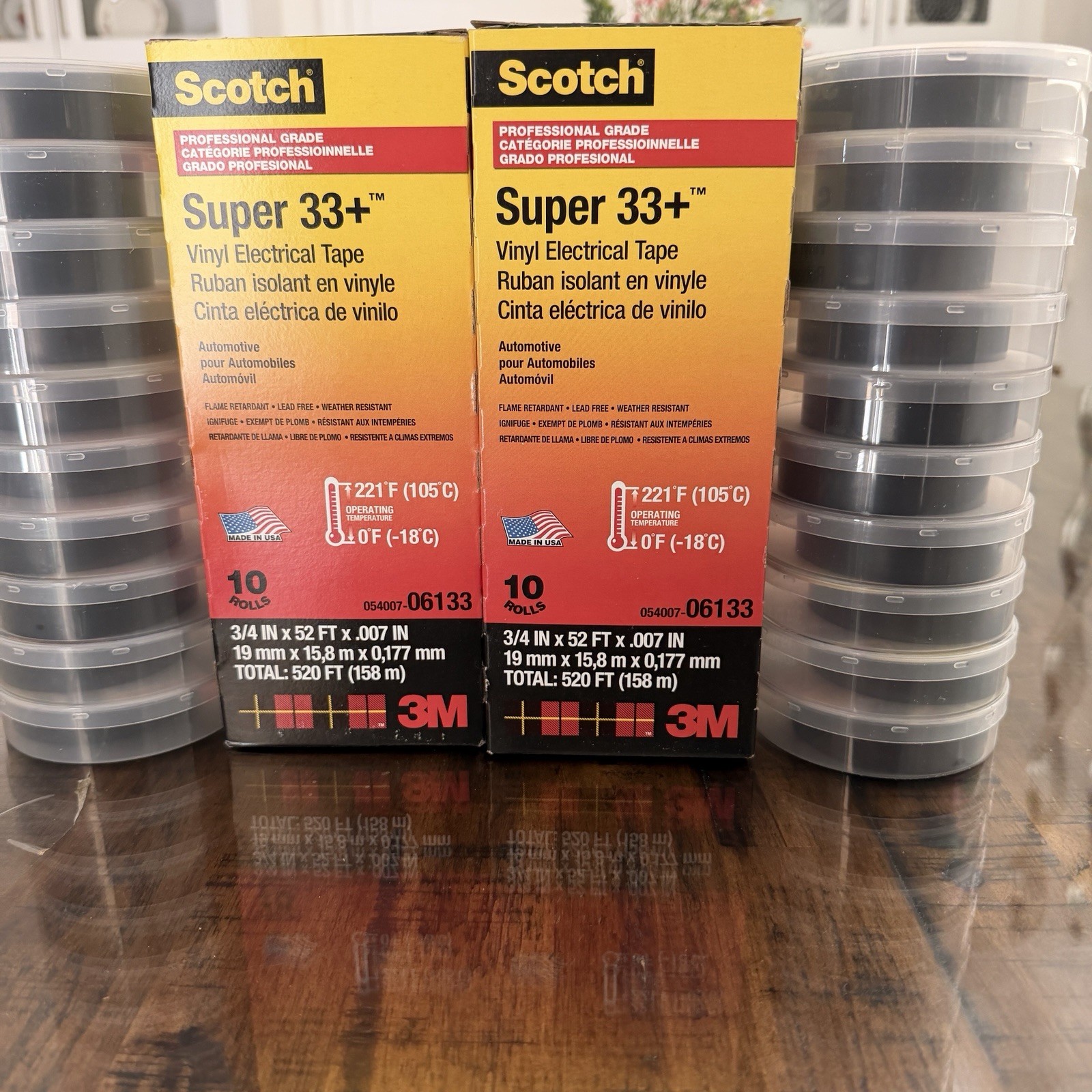 (20 ROLLS) 2PK Scotch 3M Super 33+ Vinyl Electrical Tape 06133 52FT NEW Fast 📦