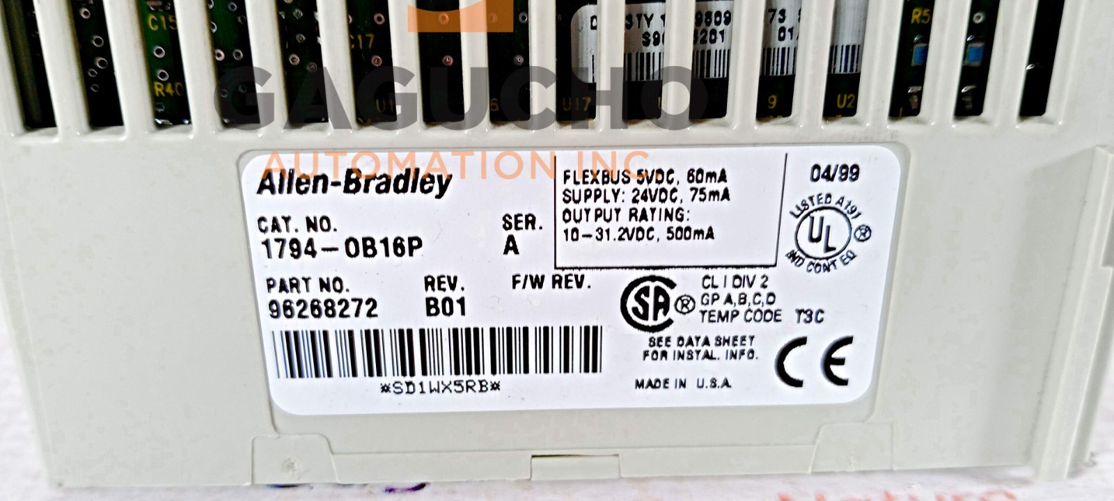 Allen Bradley 1794-OB16P /A Flex I/O 24VDC Source Output Module