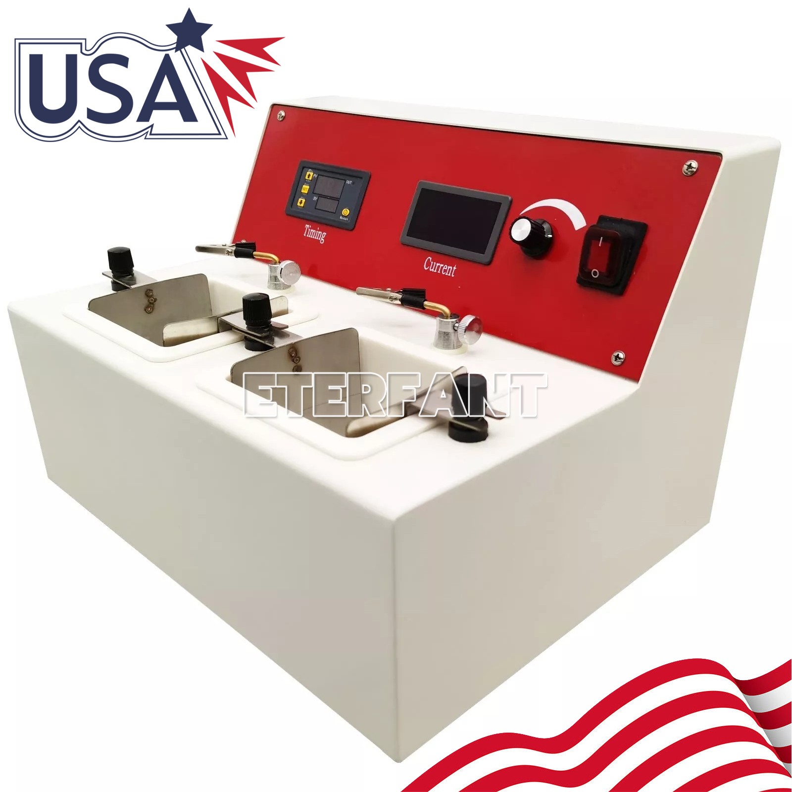 ETERFANT Electrolytic Polishing Machine With 2 Electrolytic Cells Dental Lab