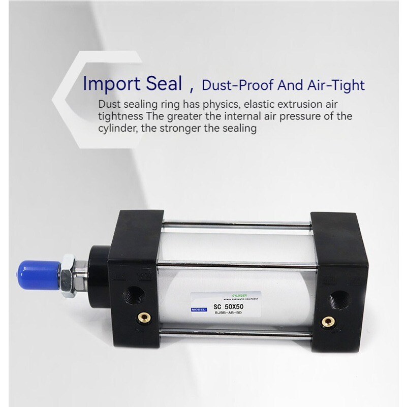 SC100x25/50/75/100/150/175/200/250/300~1000mm Standard Pneumatic Air Cylinder—
