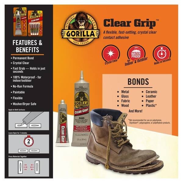 Gorilla 3 oz. Clear Grip Tube