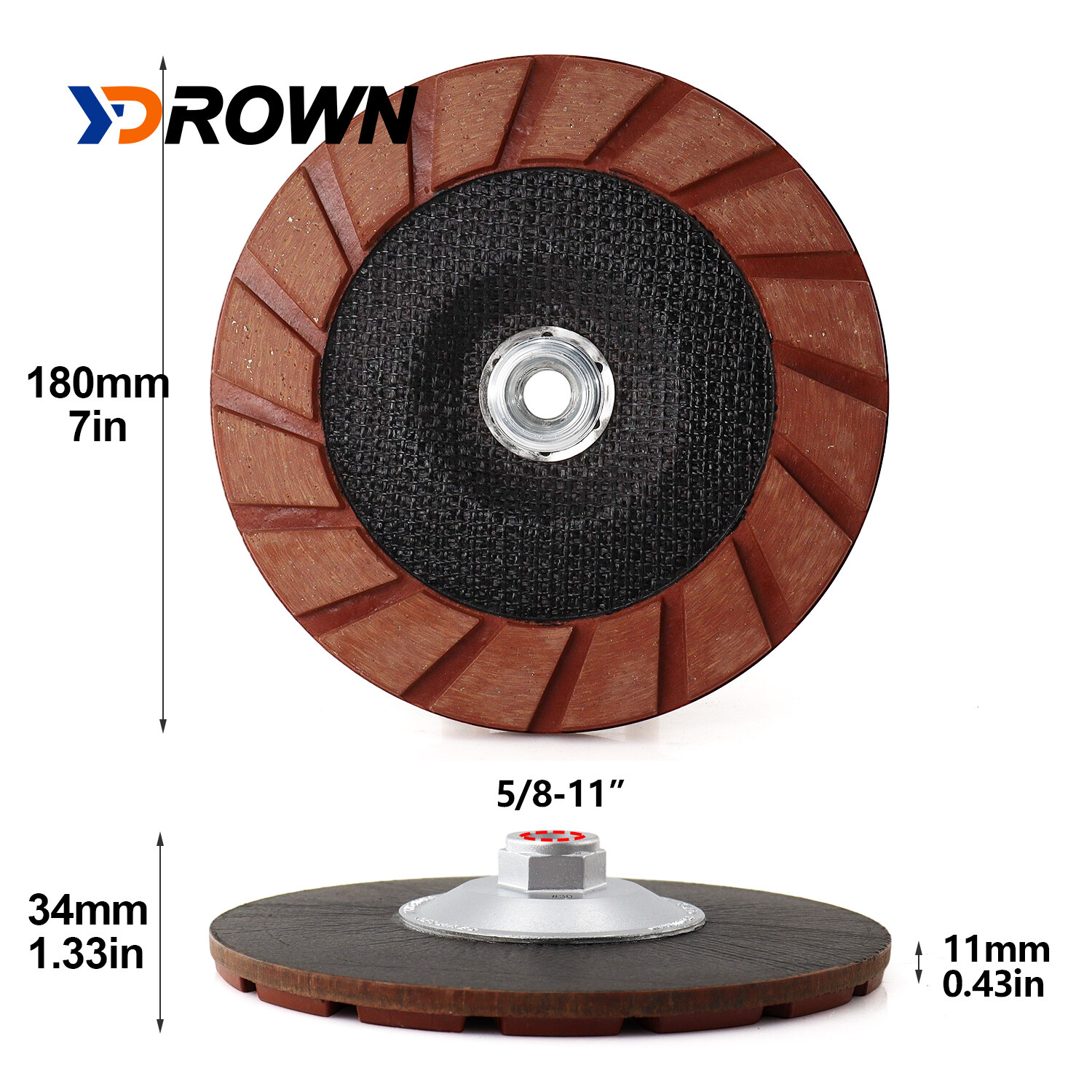 7″Diamond Cup Grinding Wheel Sanding Concrete Marble Angle Grinder Disc Wet