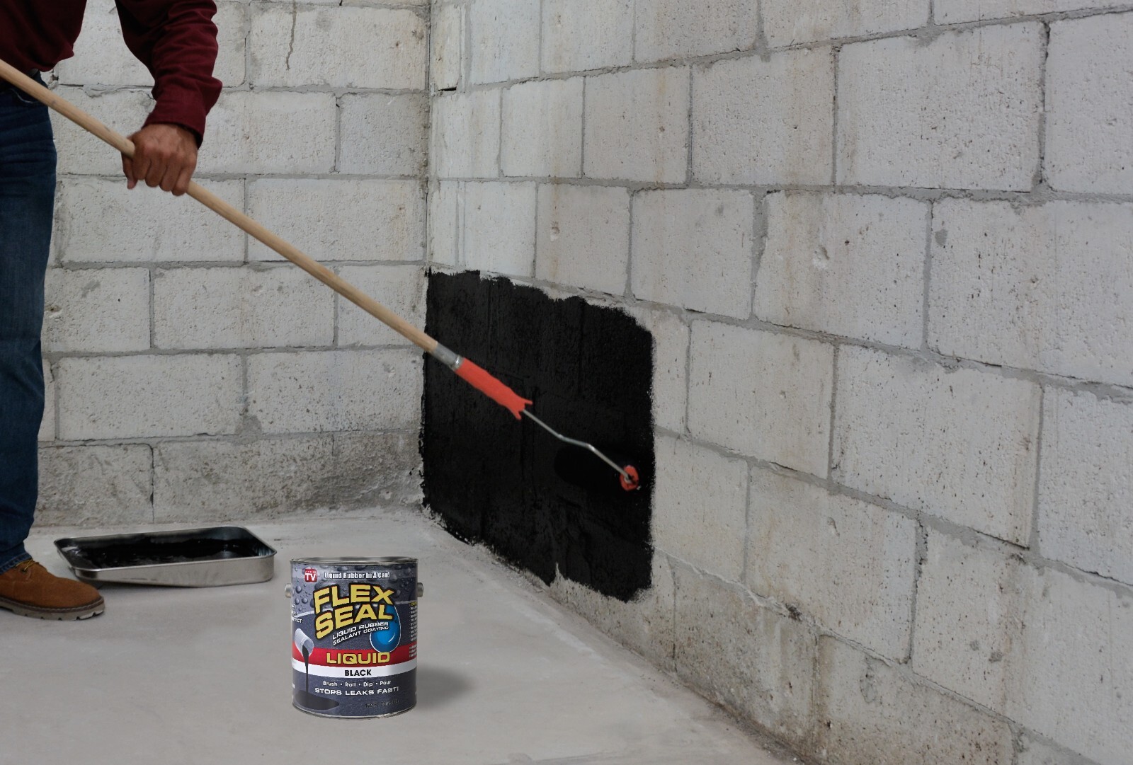 Flex Seal Liquid, 16 oz, Black, Liquid Rubber Coating Sealant
