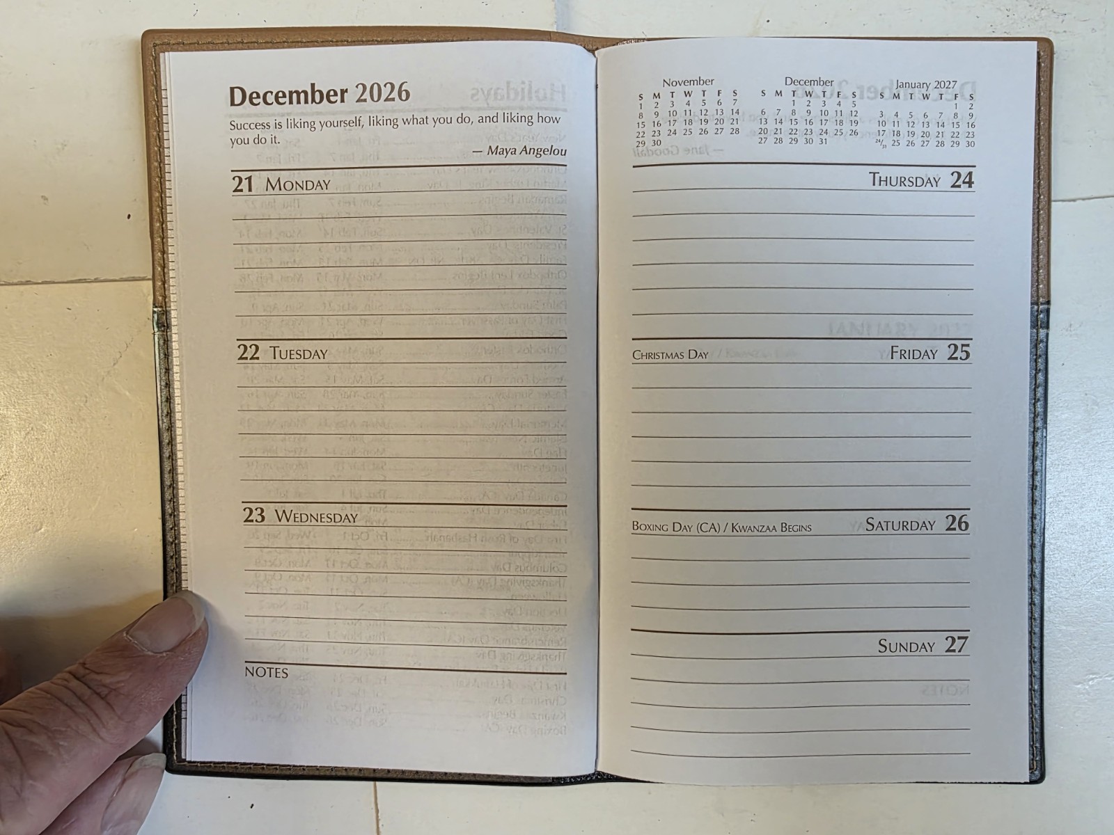 2027 Pocket Pal Calendar Personal Planner and Diary — Brand New In Stock Now