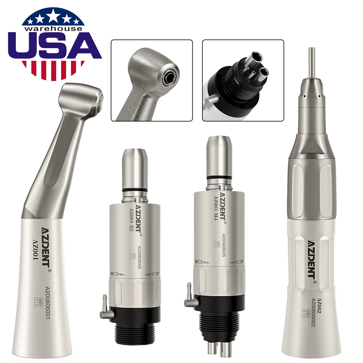 NSK Style Dental E-Generator LED High Speed/Low Speed Handpiece Kits 2Hole/4Hole