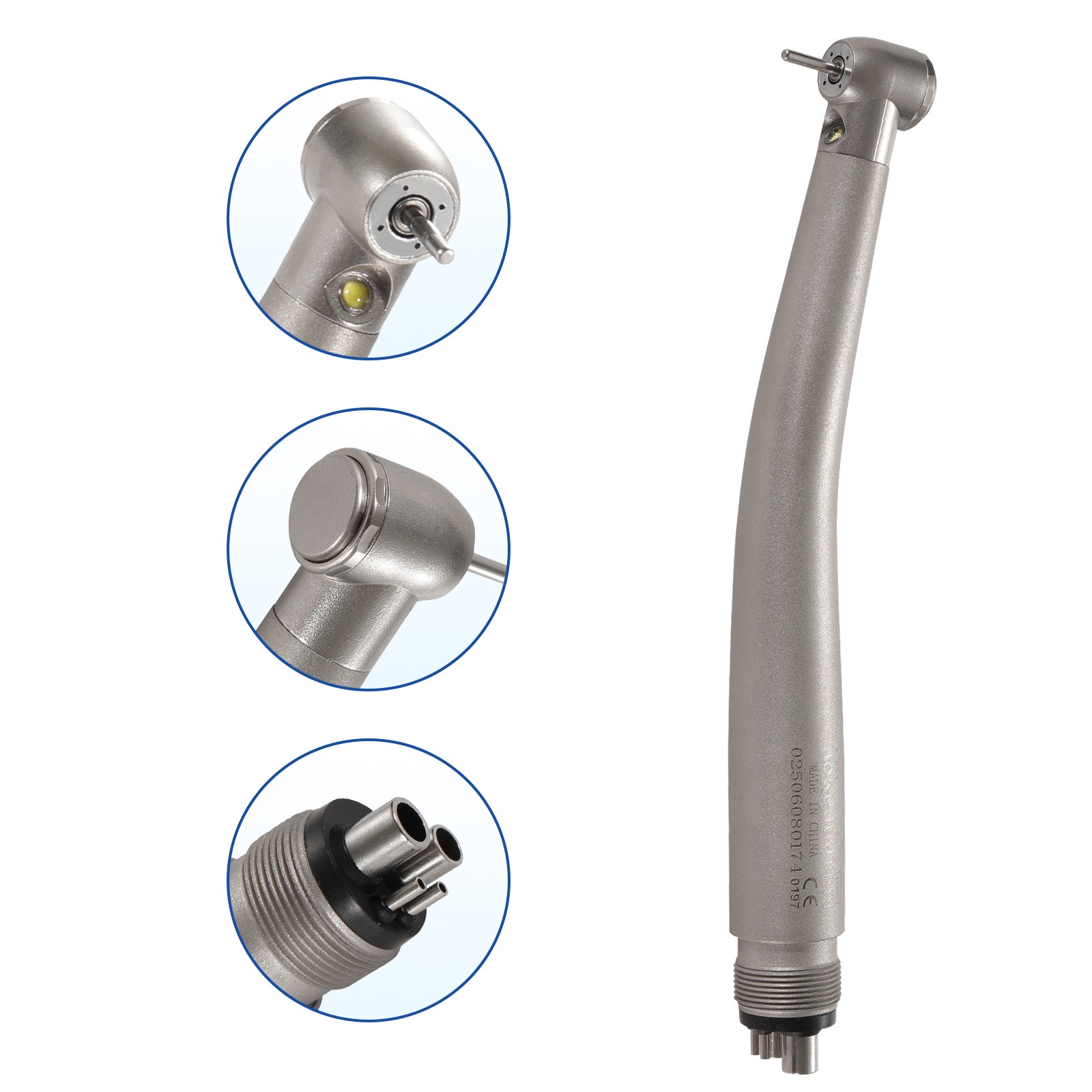 Dental LED Fibre Optic Contra Angle 1:1 Handpiece Fit NSK Ti-Max X25L Style
