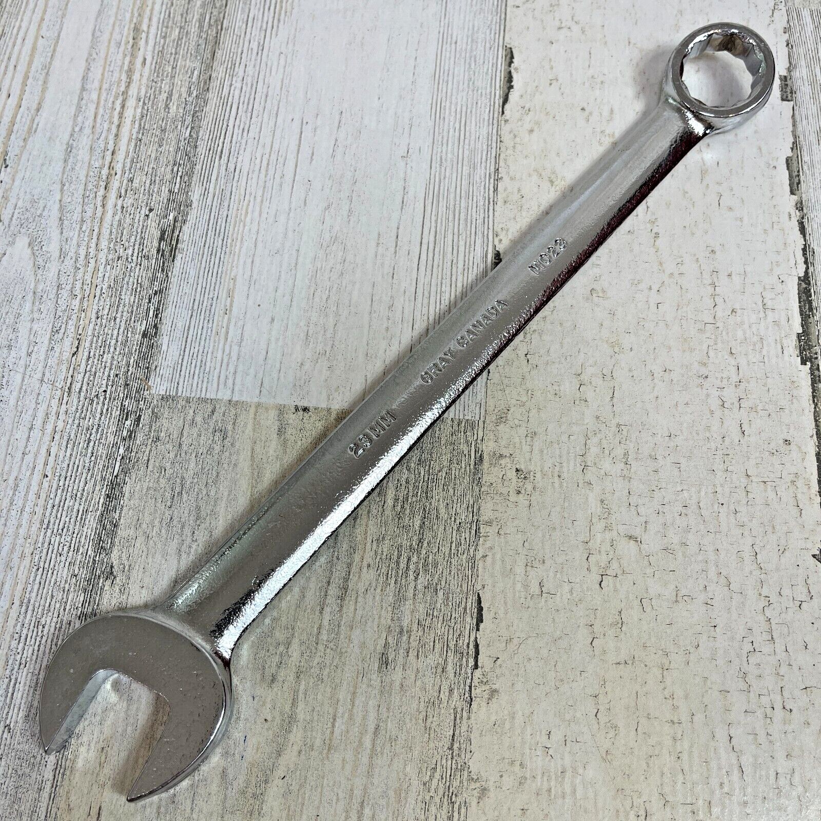 Gray Canada 23MM Combination Open and 12 Pt Box End Wrench MO23