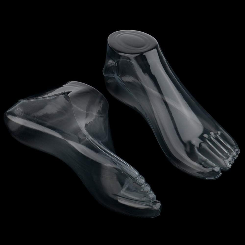 Female Plastic Foot Model Tools for 22 x 9 x 7.62 centimeter, Transparent