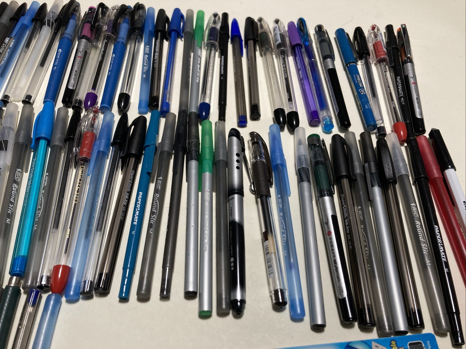 Lot of 120 Ballpoint Pens Assorted Paper Mate BIC Foray Staedtler Pentel more