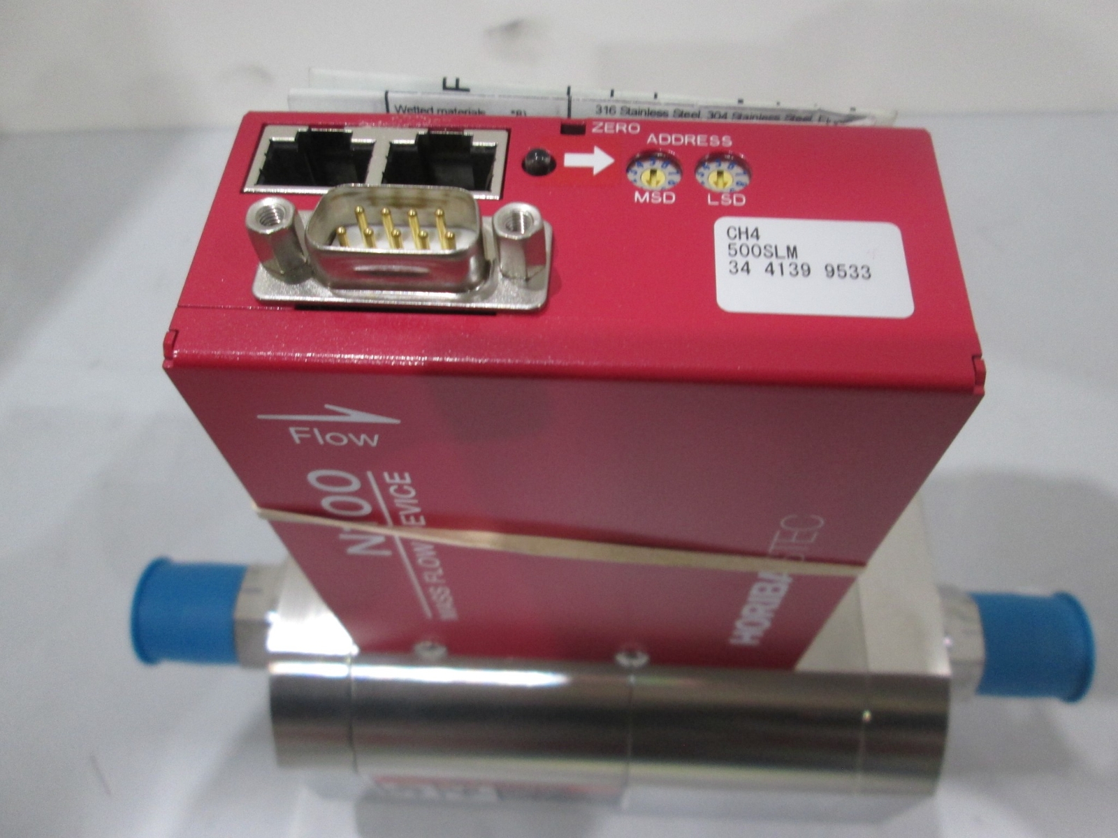 Horiba Stec, N100, CH4, 500SLM, Mass Flow Controller, New