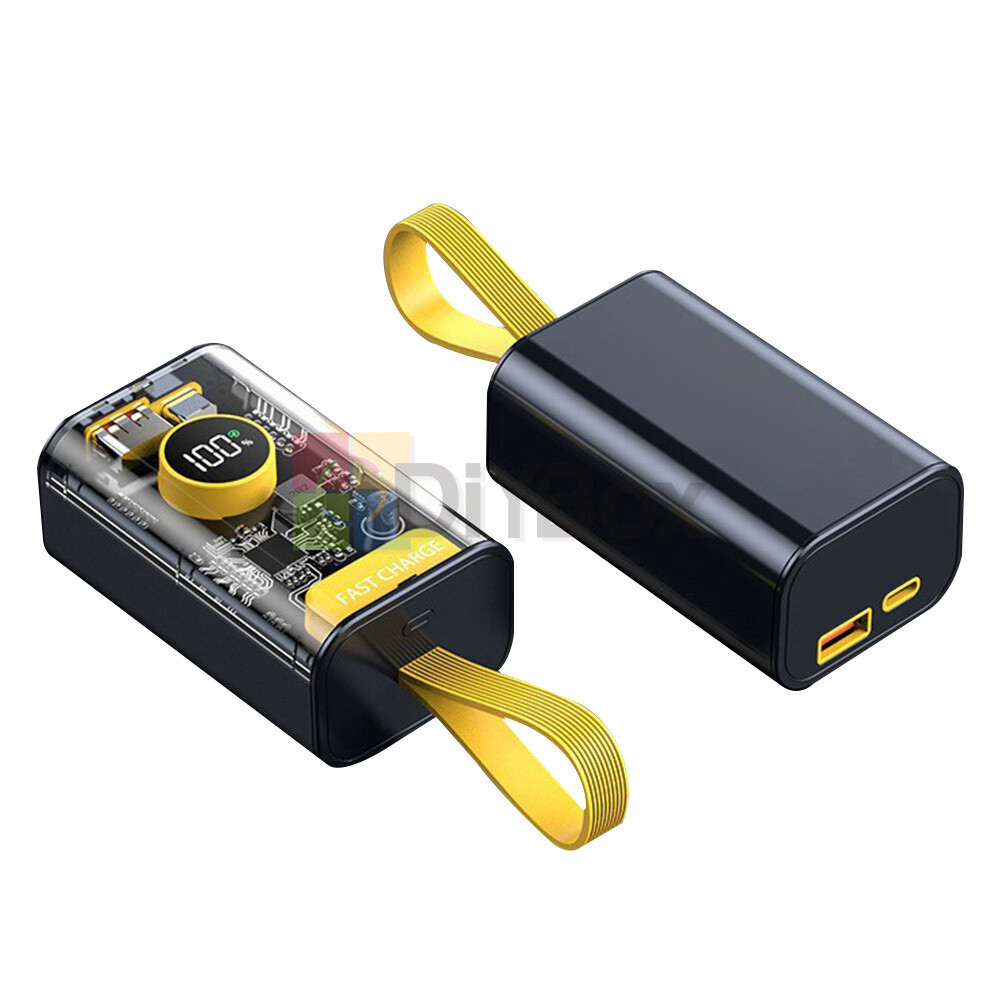 DIY Kits Power Bank Box PD 22.5W Portable 18650 USB Power Bank Case 10000mAh