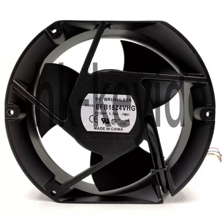 1Pcs New Delta EFB1524VHG 24V 1.70A 17CM 2-wire inverter Gale volume fan