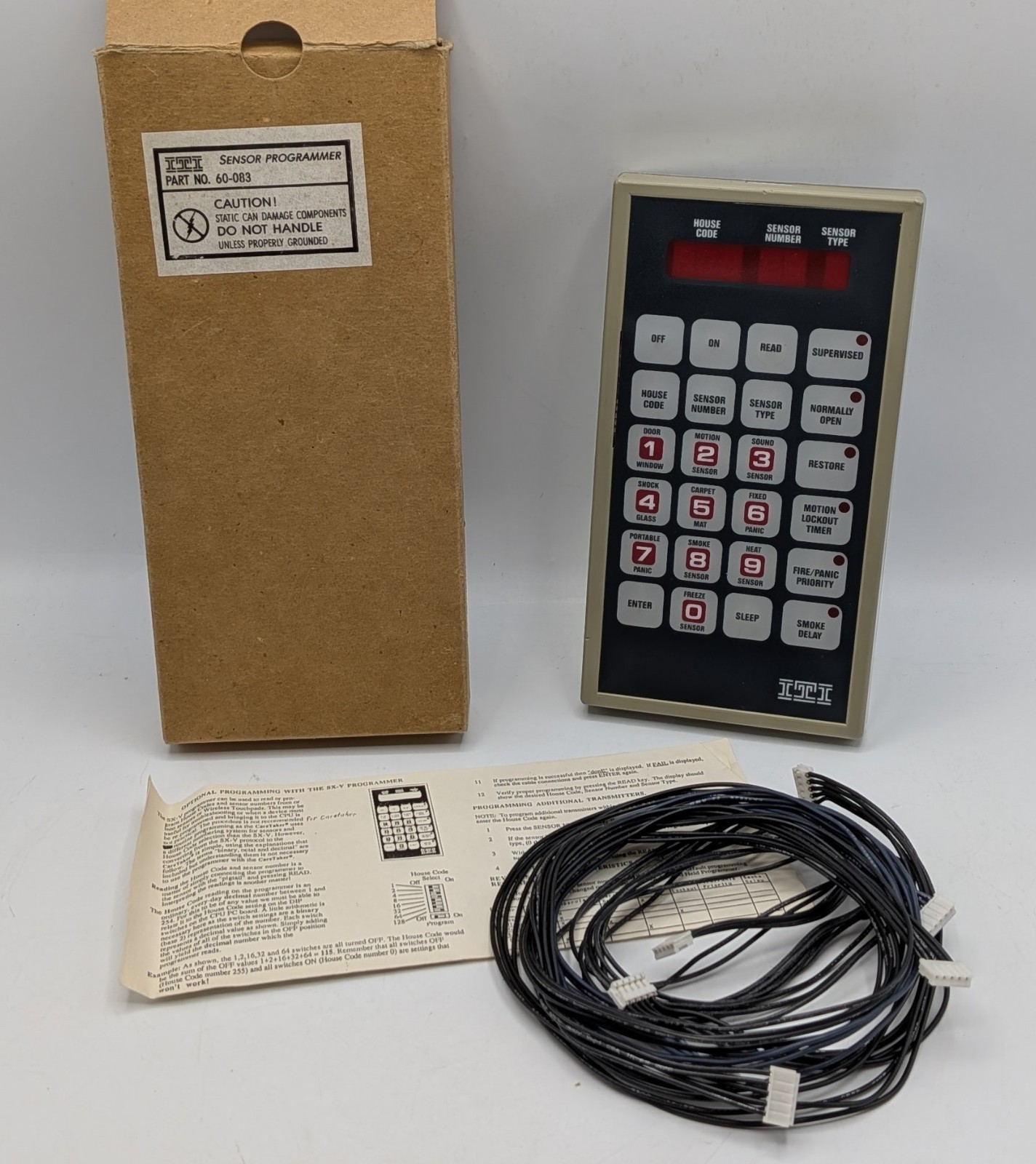 GE ITI SX-V Handheld Security System Sensor Programmer 60-083