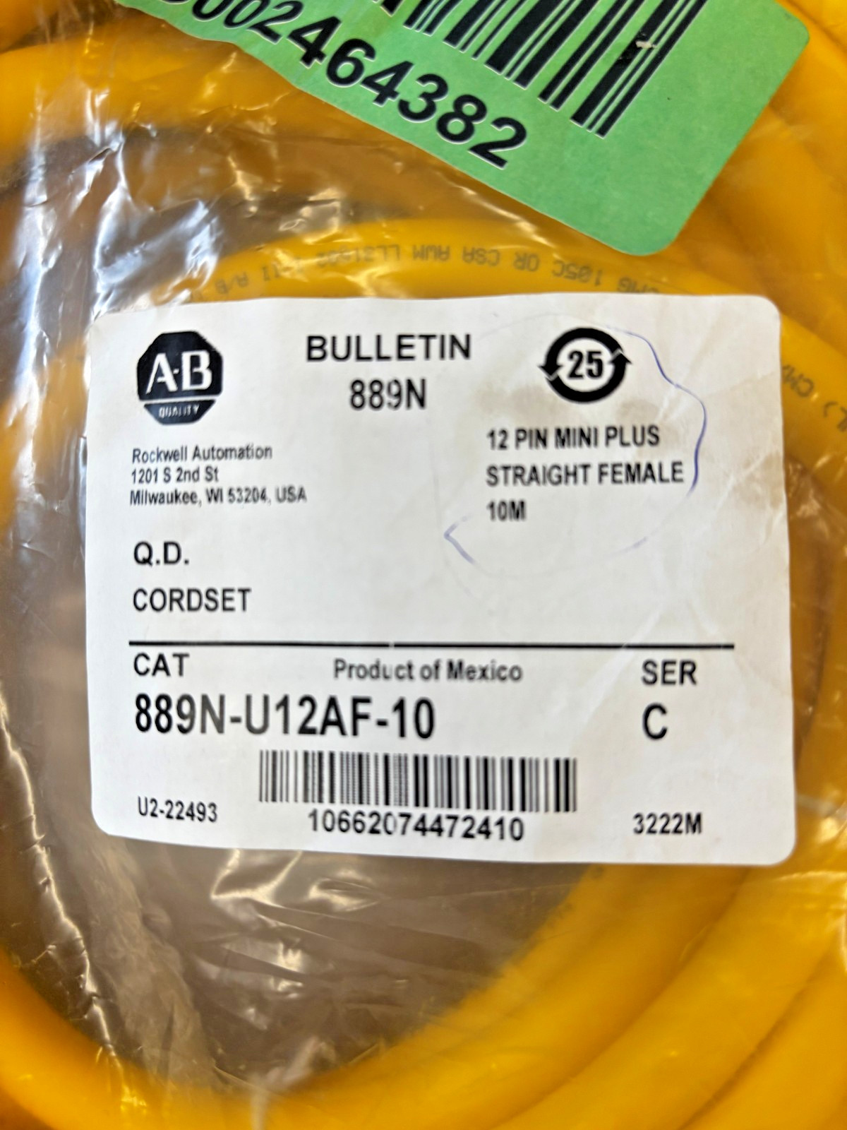 Rockwell Automation Allen Bradley Cordset