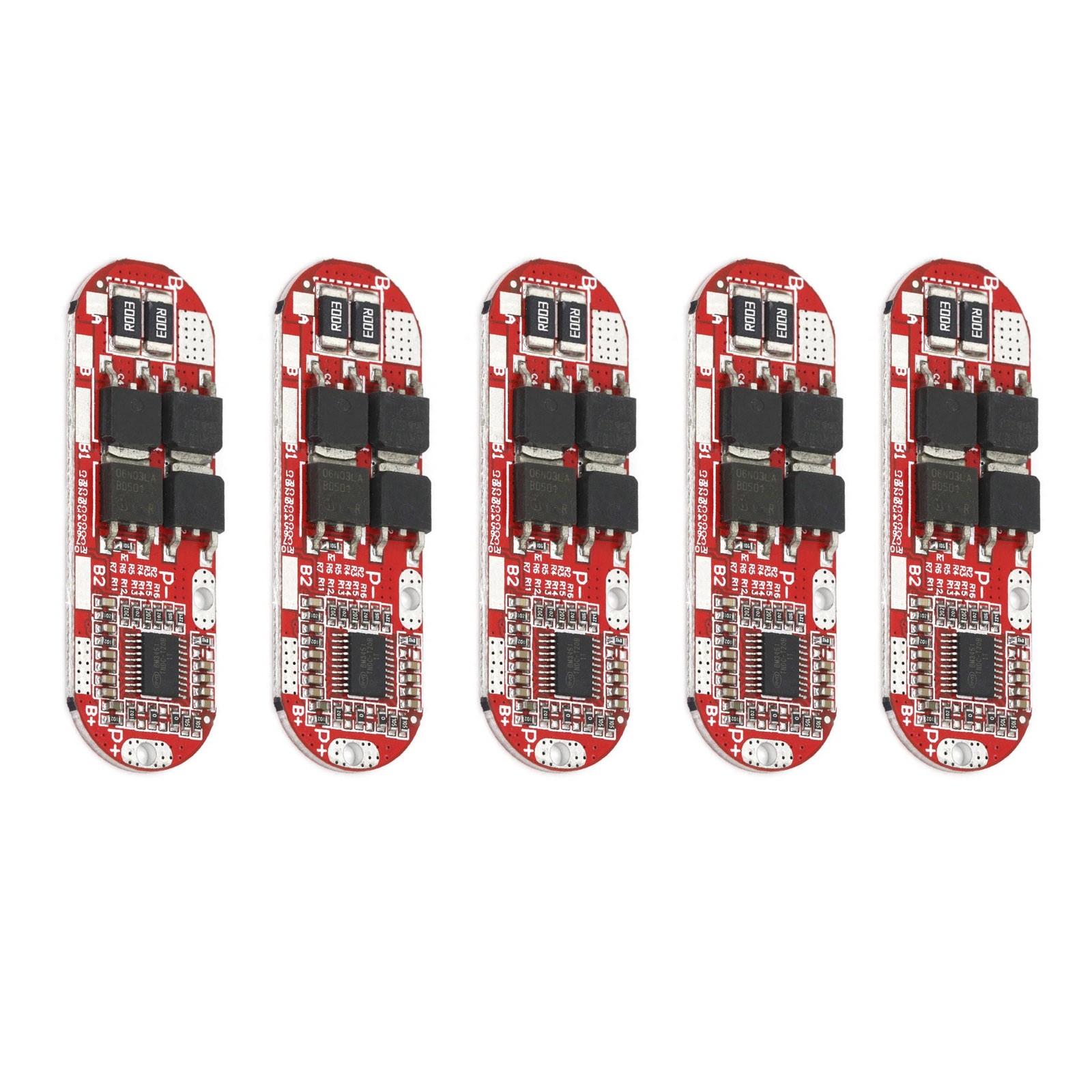 4pcs 5S 25A BMS Protection Circuit Board for DIY Power Bank and Battery Packs