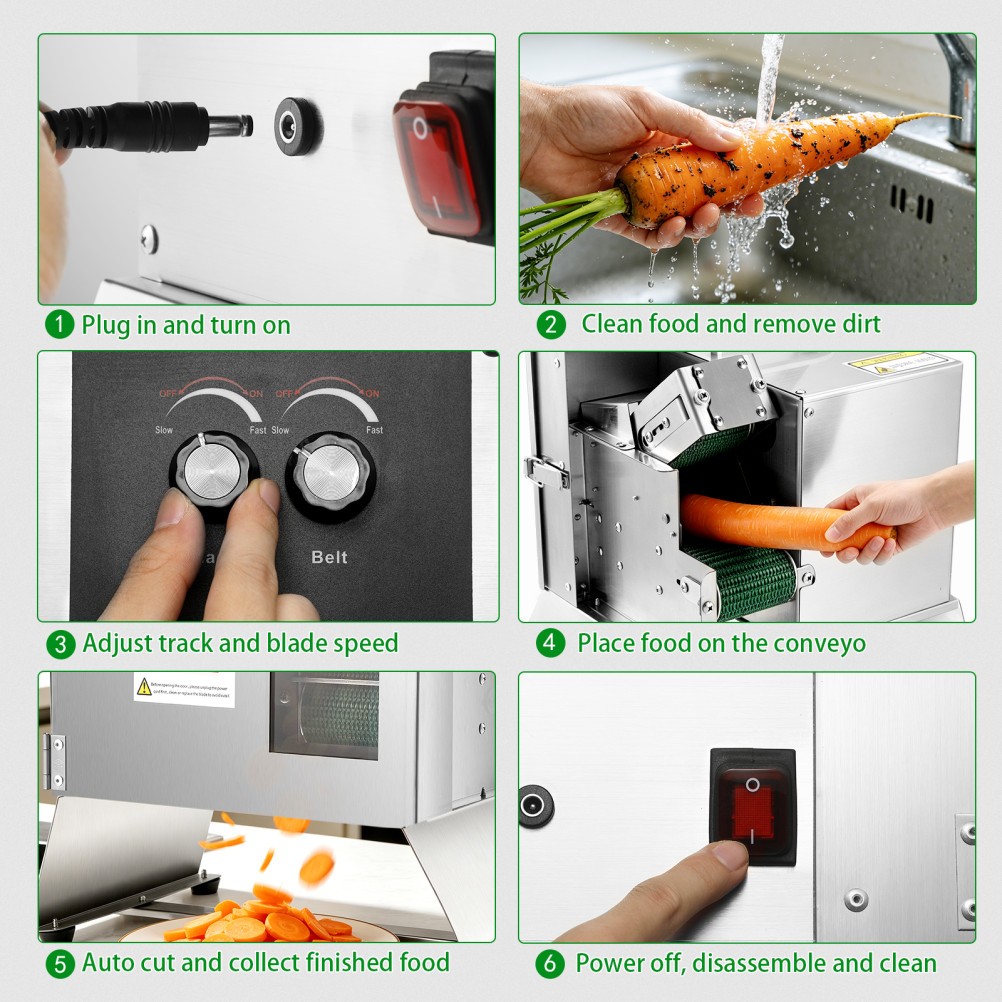 Electric Chopping Machine Green Onion Segment Cutter Commercial Vegetable Cutter