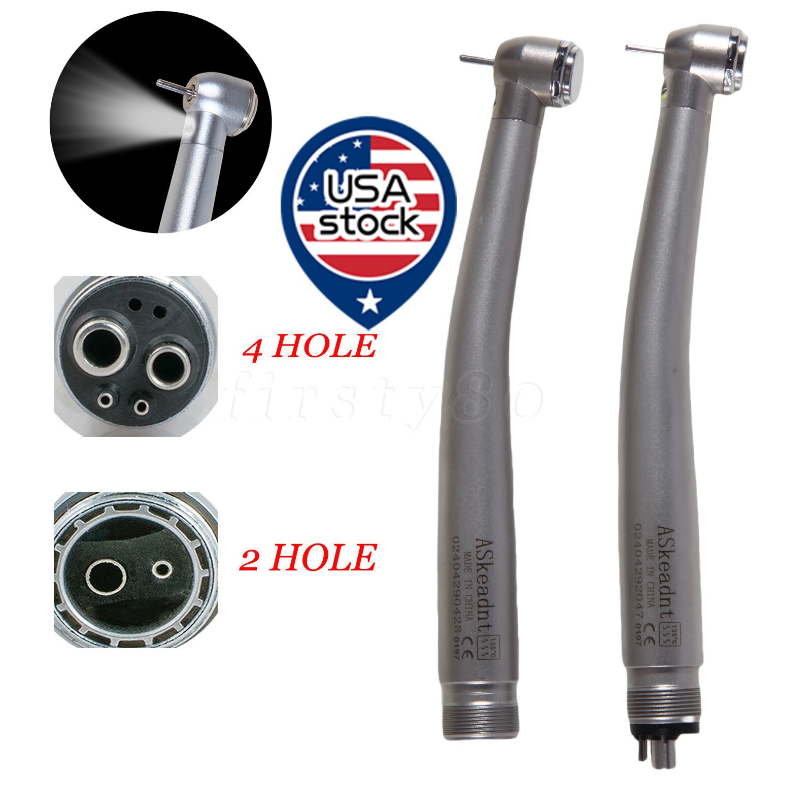 NSK Style Dental Fiber Optic LED E-generator High Speed Handpieces 4HOLE/2HOLE