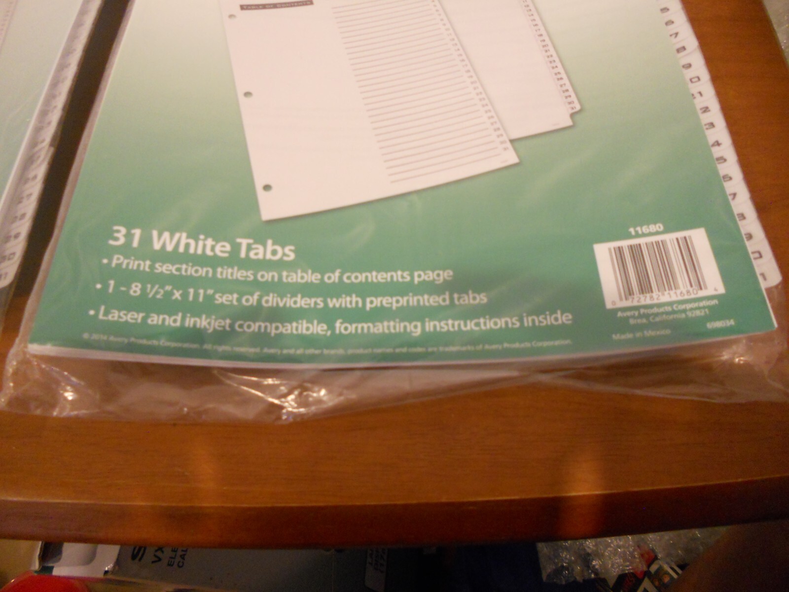 2 Pack Avery Office Essentials Table ‘n Tabs A-Z Divider 11676 – 8.50″ X 11”