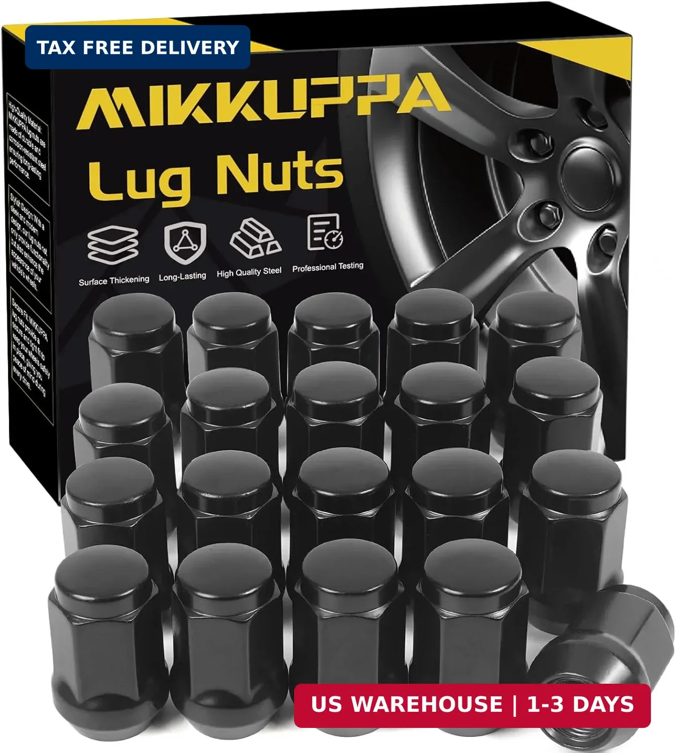 MIKKUPPA 20PCS 1/2-20 Lug Nuts – Replacement for 1991-2018 Ford Explorer, 1990-2