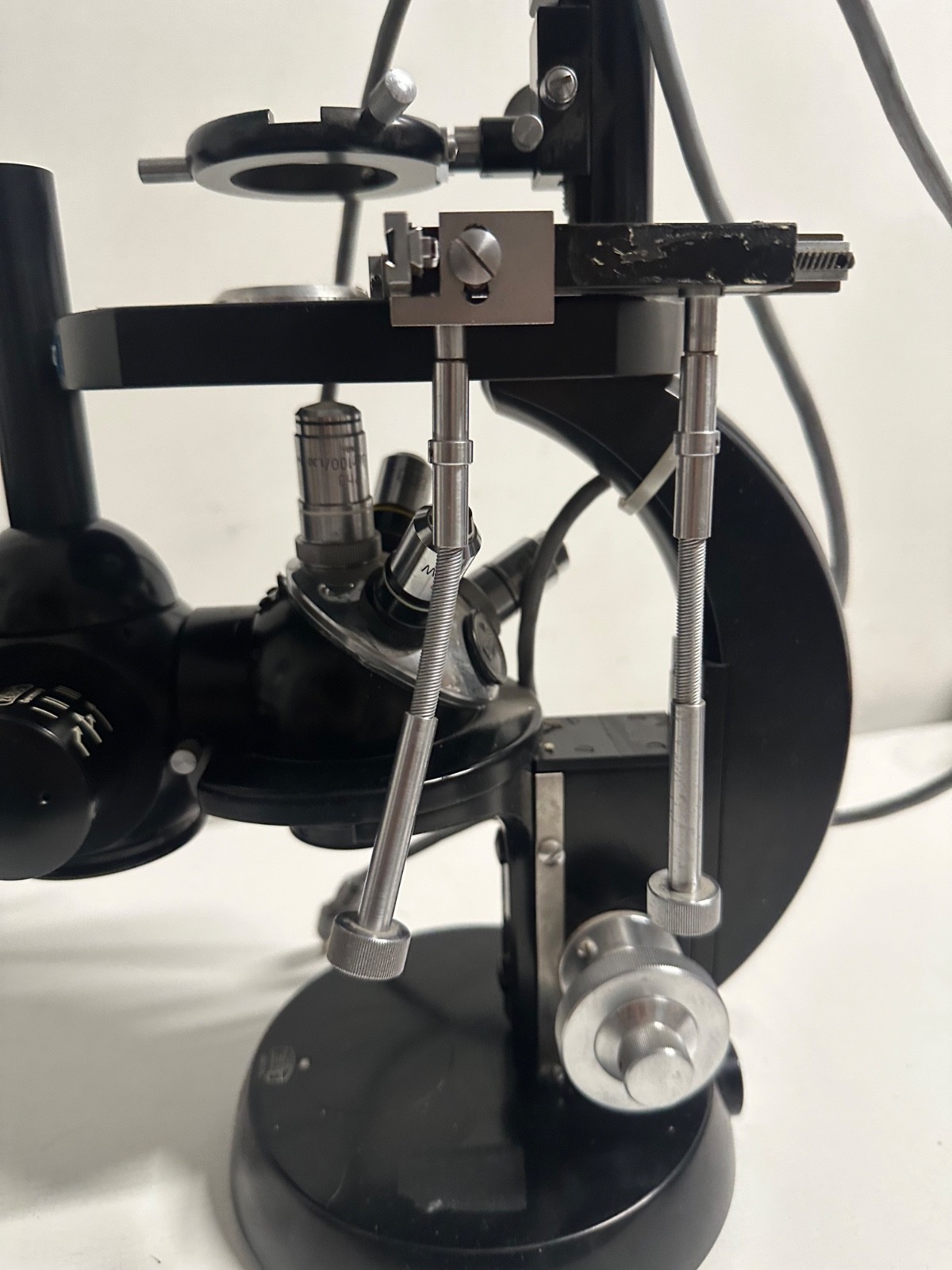 vintage Carl Zeiss (Opton) compound microscope