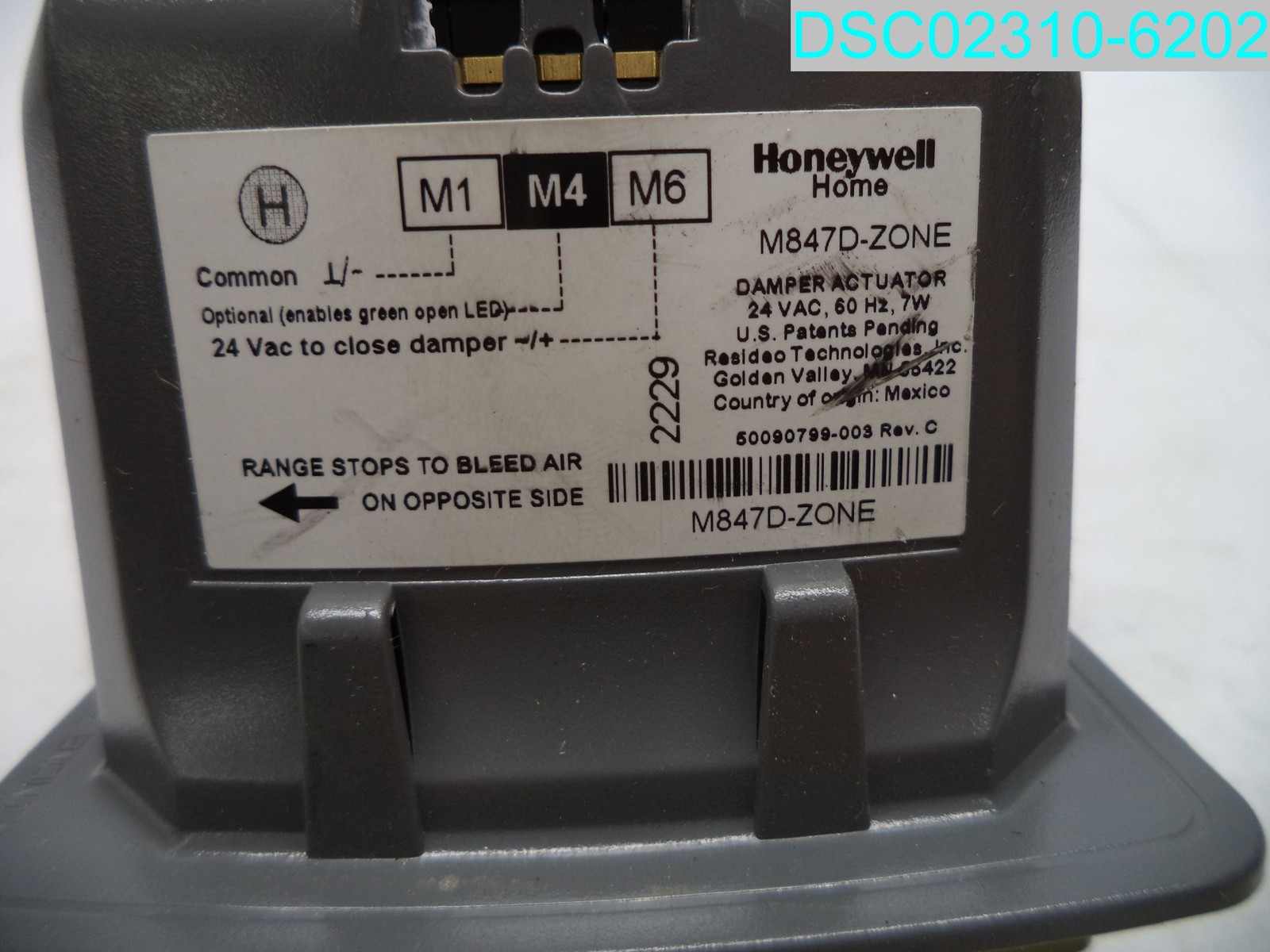 Honeywell M847D-ZONE/U Replacement Motor