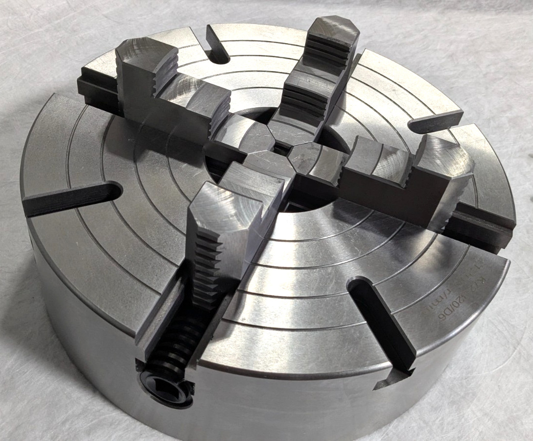 12″ Independent 4 Jaw Lathe Chuck D1-6 Mounting 3.74″ Through Hole 429-4126