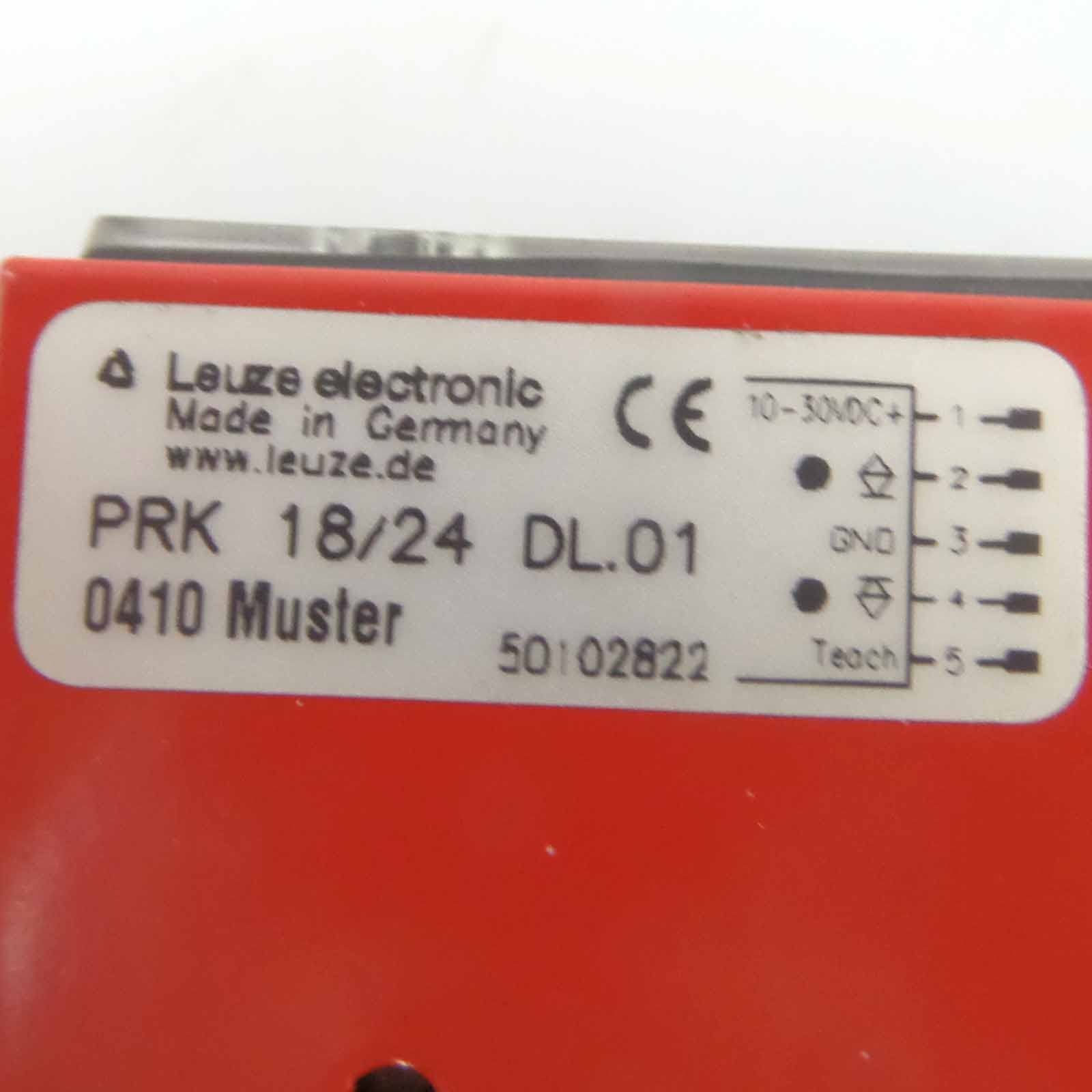 Leuze retro-reflective sensor PRK 18/24 DL.01 50102822 NOV
