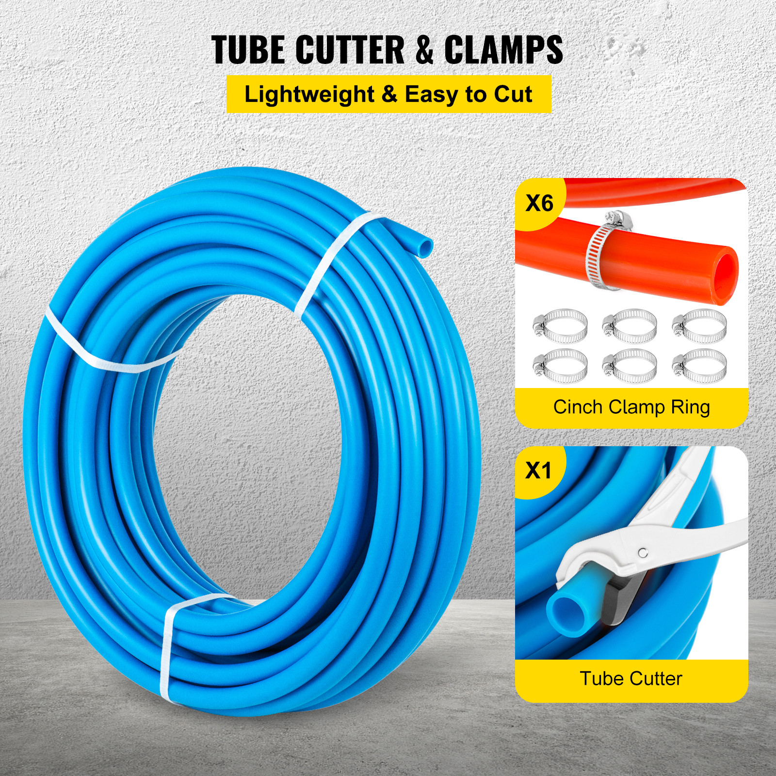 1/2″ 600ft 2 Coils 300′ Red & 300′ Blue PEX Tubing Certified Oxygen Barrier