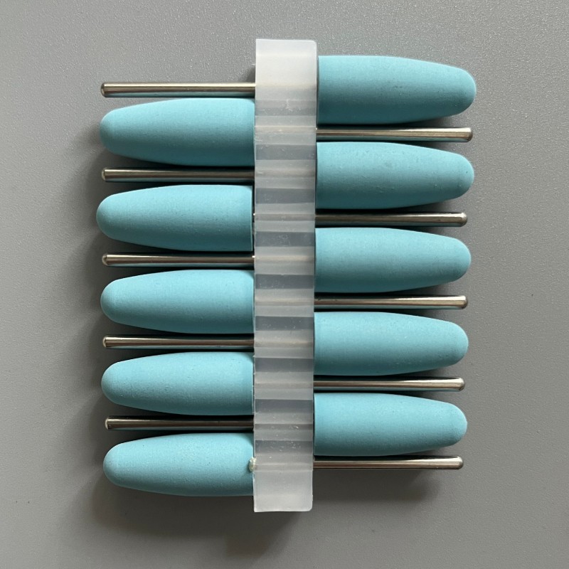 60 Pcs Dental Lab Silicone Rubber Polishers Diamond Polishing Burs 2.35 mm