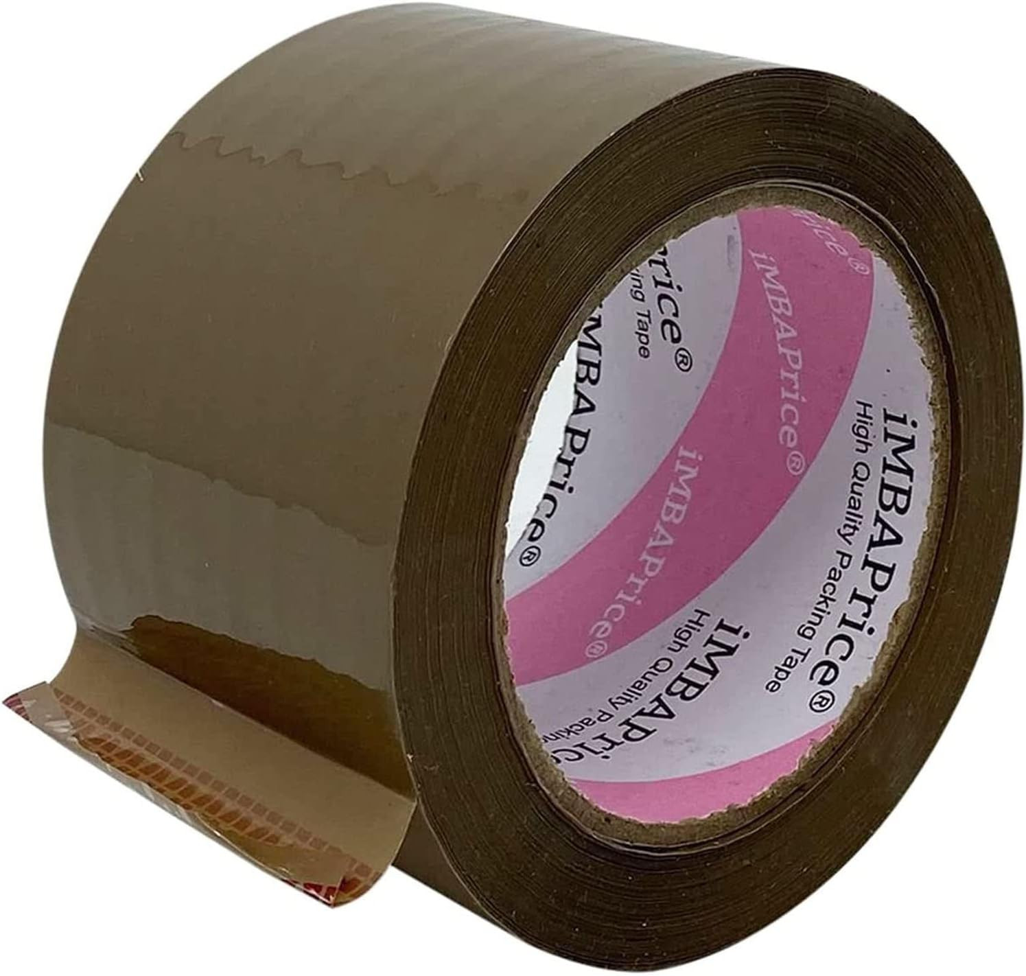 Imbaprice – Brown/Tan Color Packaging Shipping Tape, 3-Inches X 110 YDS, (Pack o