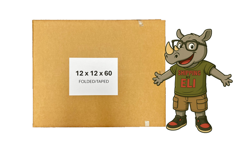 12″ x 12″ x 60″ Cardboard Corrugated Box – SINGLE BOX – TALL