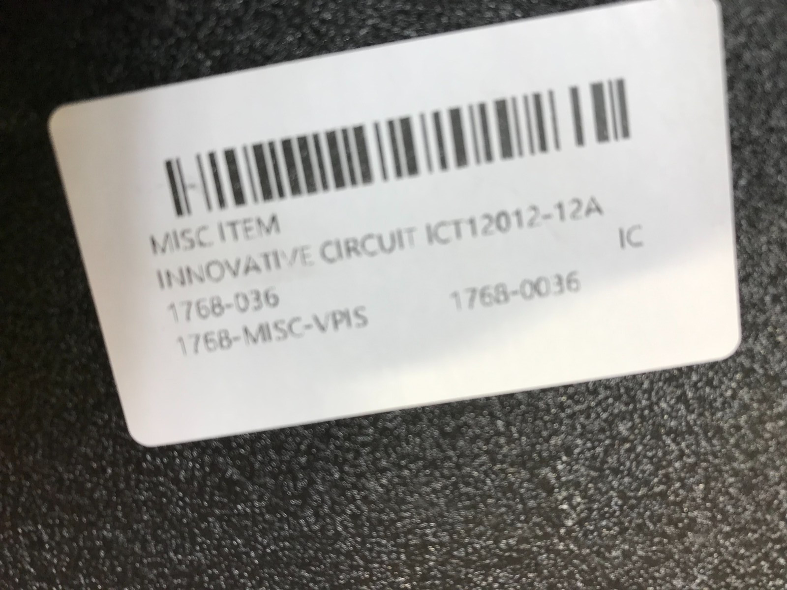 Innovative Circuit Technology ICT12012-12A 10A Continuous 12DC Power Supply*