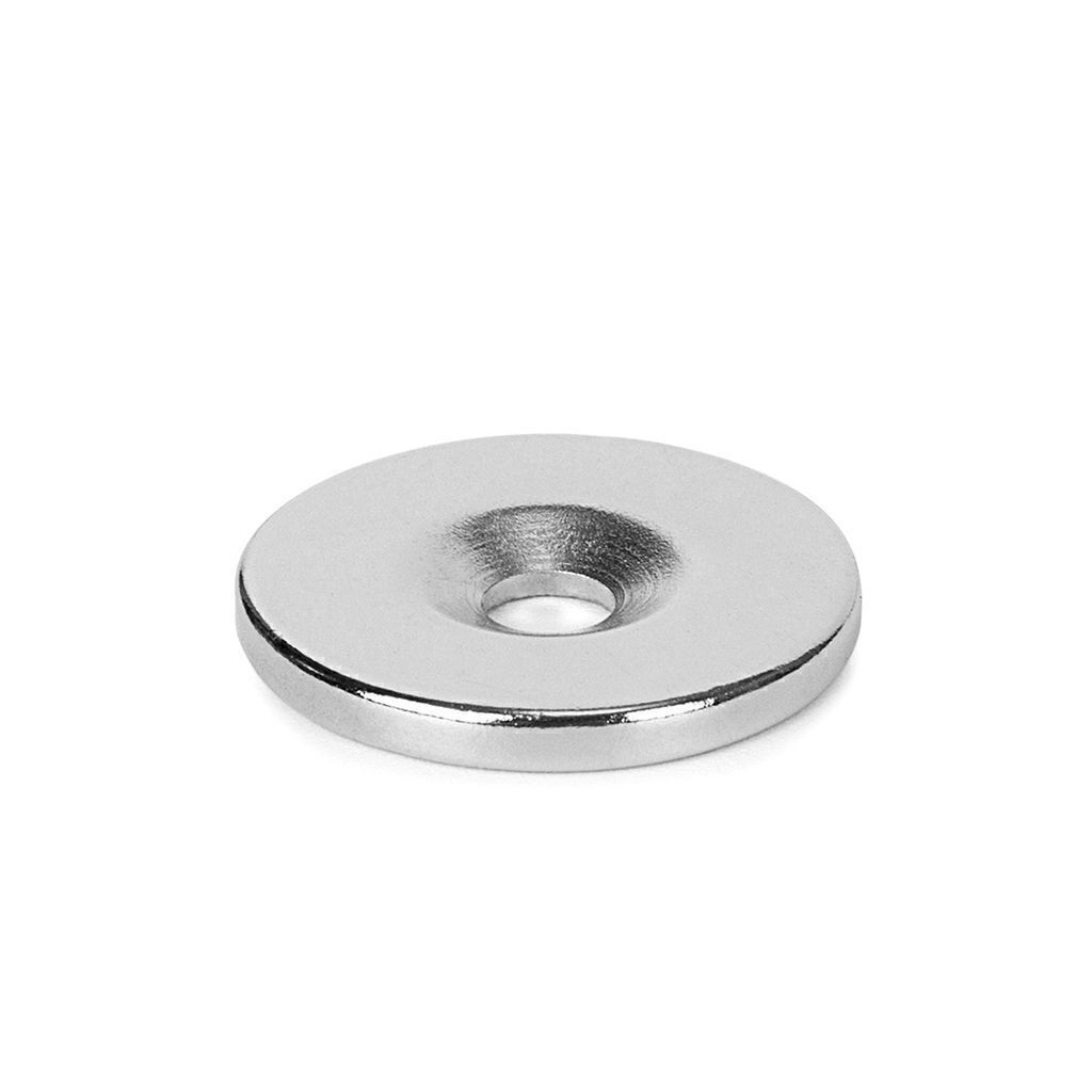 10/30/50Pcs Strong Countersunk Ring Magnets Hole 5mm Rare Earth Neodymium 25*3mm
