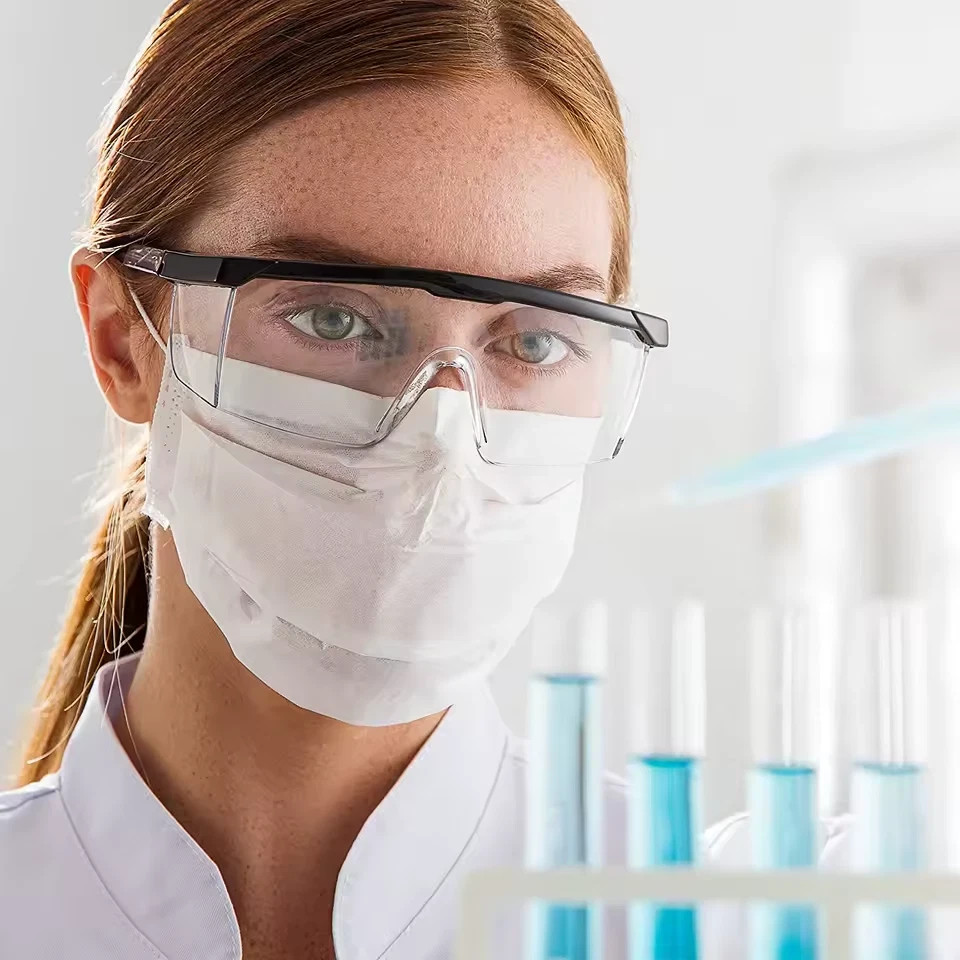 Safety Glasses Clear Anti-Fog & Anti-Scratch Work Lab Goggles Eye Protection