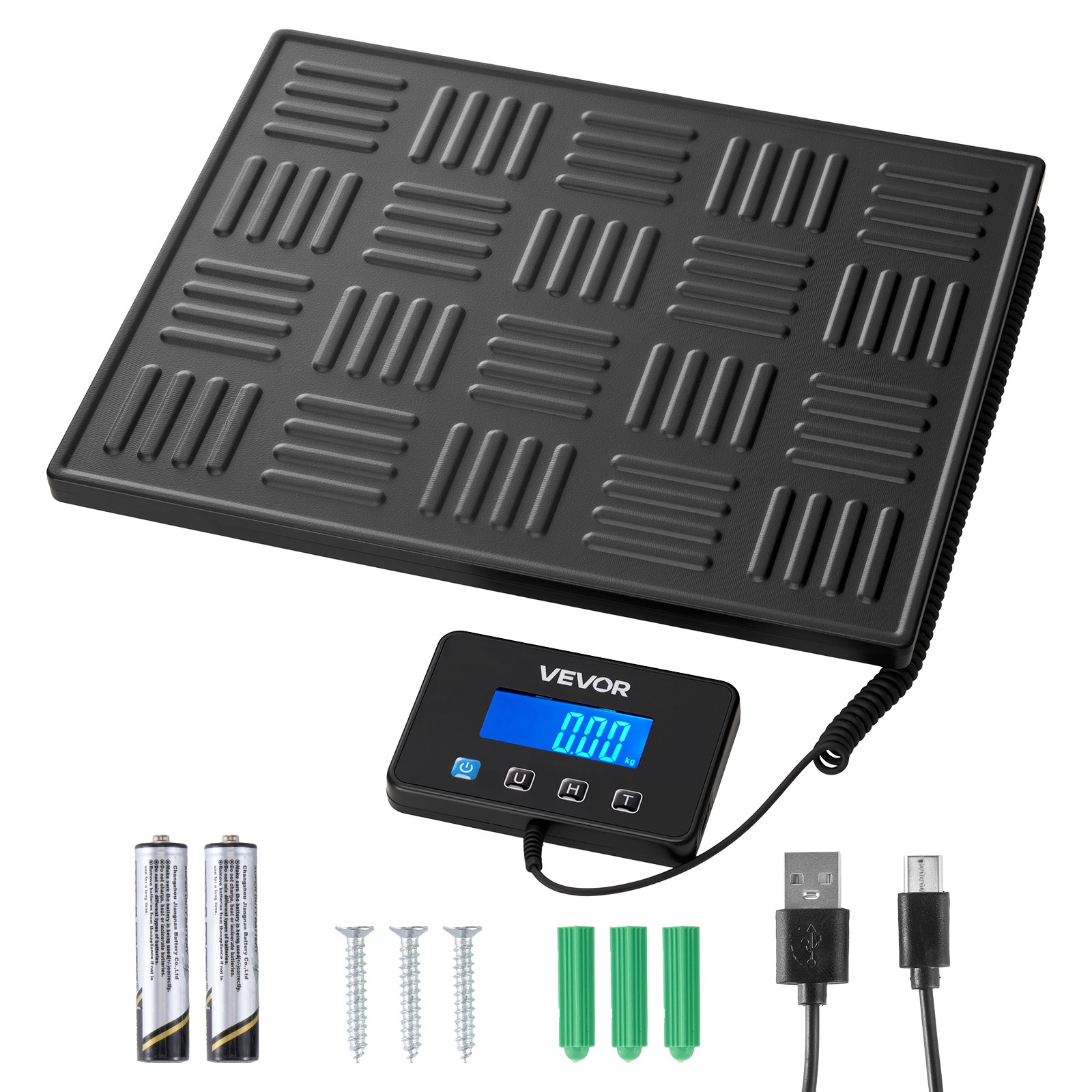 VEVOR 660 lbs Digital Postal Scale 0.7 oz/3.5 oz Dual Accuracy Shipping Scale