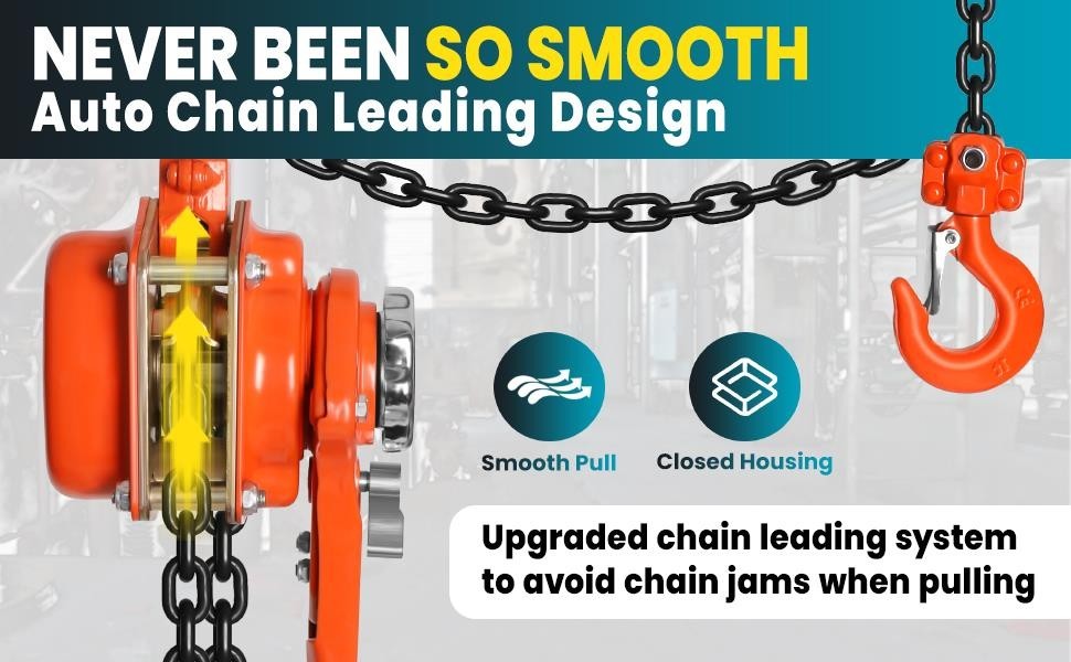 0.75T 1650LBS Manual Lever Chain Hoist 10 FT Manual Chain Hoist with G80 Chain